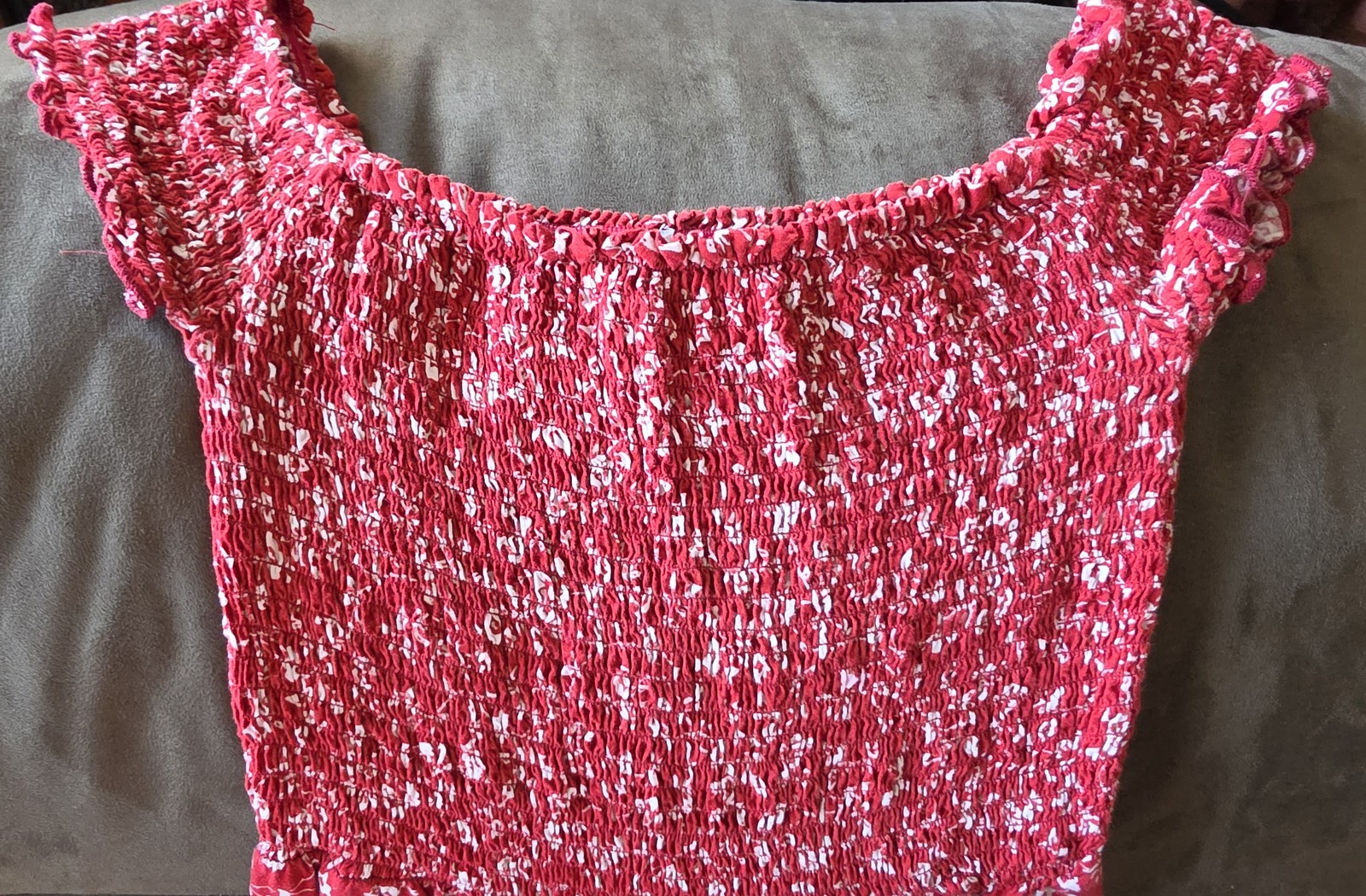 Lark + Grey Maxi Dress M Sleeveless Floral Red White Boho Sundress Gown
