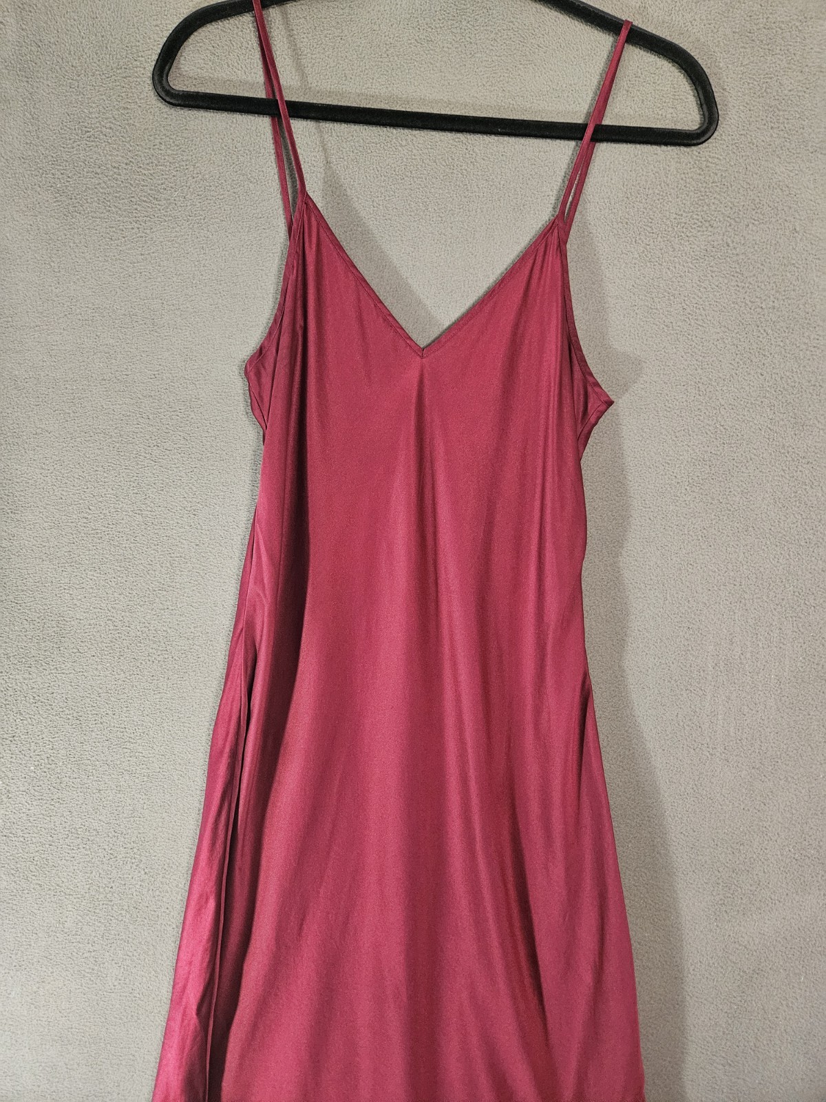 Quince Women 100% Silk Slip Dress Wine Tasting Red Basic Sleeveless Romantic M