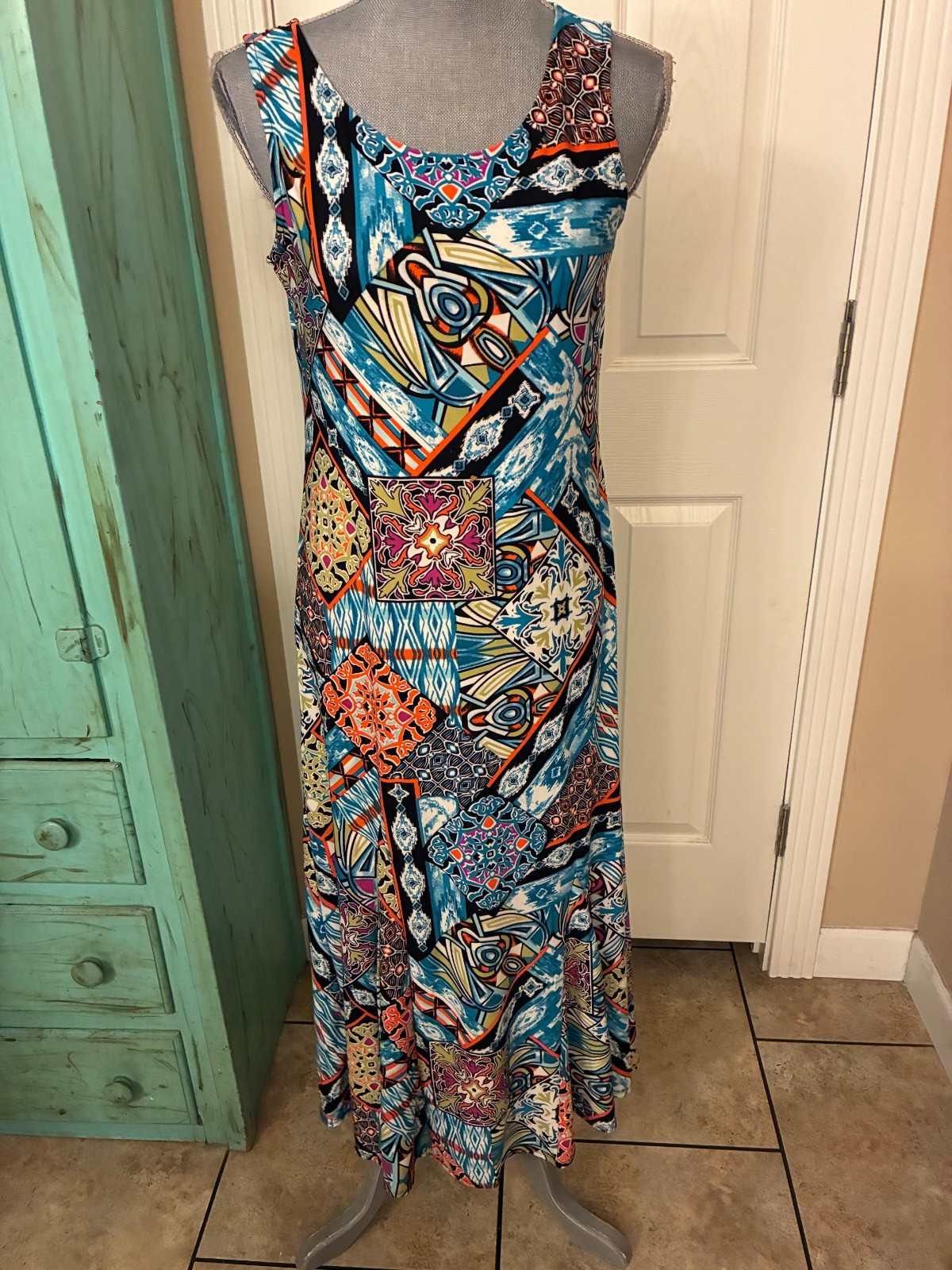 ATTITUDES BY RENEE, STRETCHY, SLEEVELESS, SHEATH/A-LINE MAXI DRESS, SP