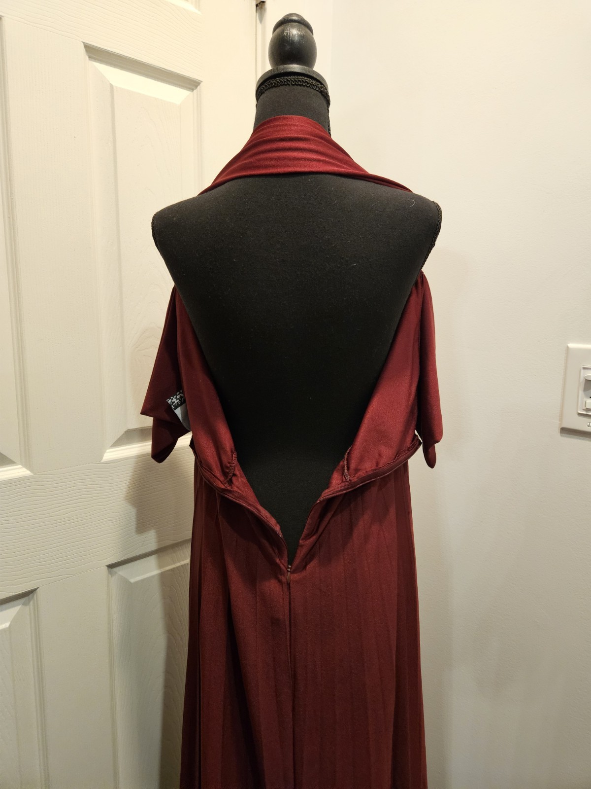 ASOS DESIGN Burgundy Solid Maxi Dress Long Women’s Regular US 12