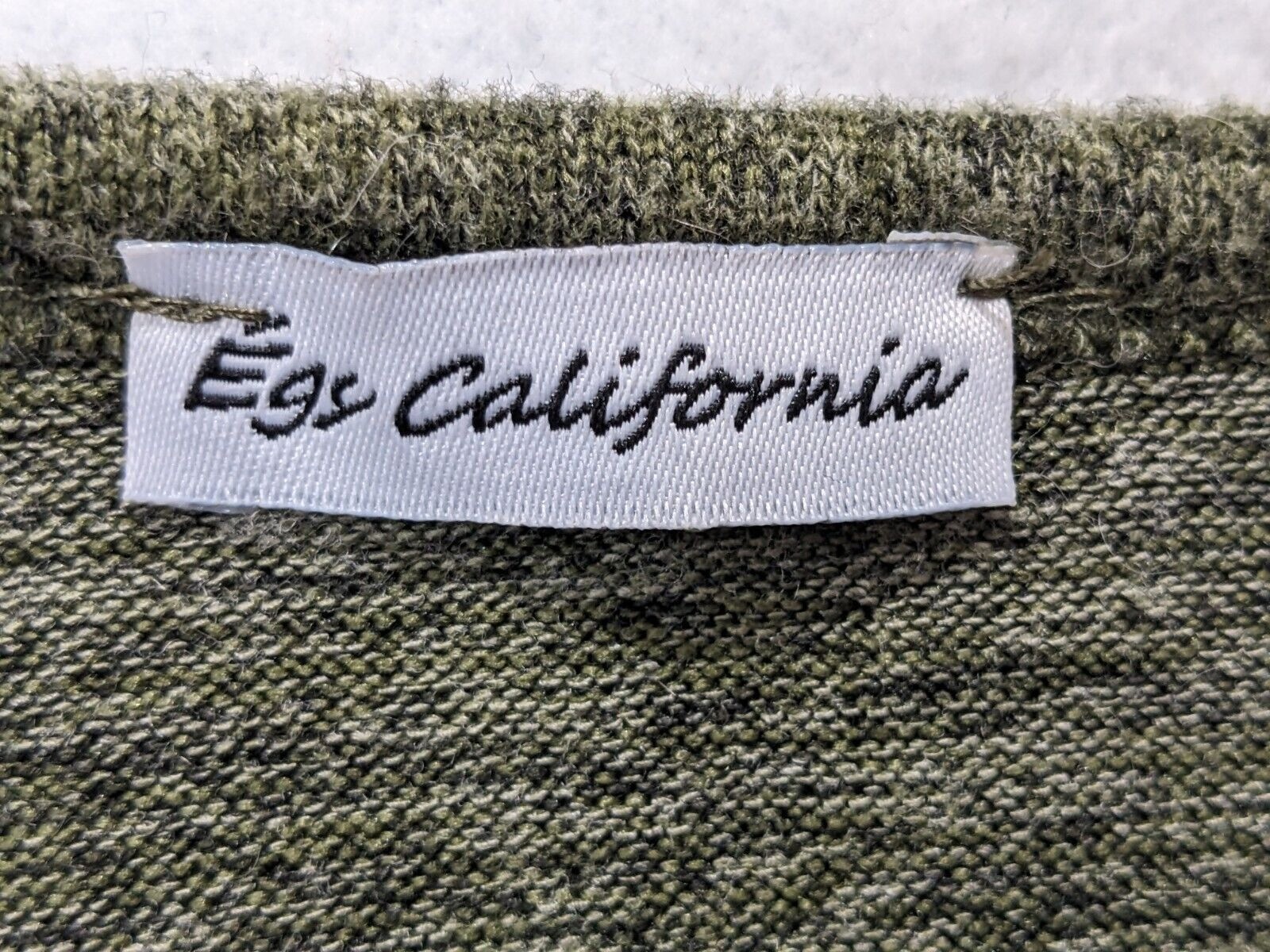Egy California Womens Dress Size 1XL Long Sleeve Pullover Polyester Blend Green