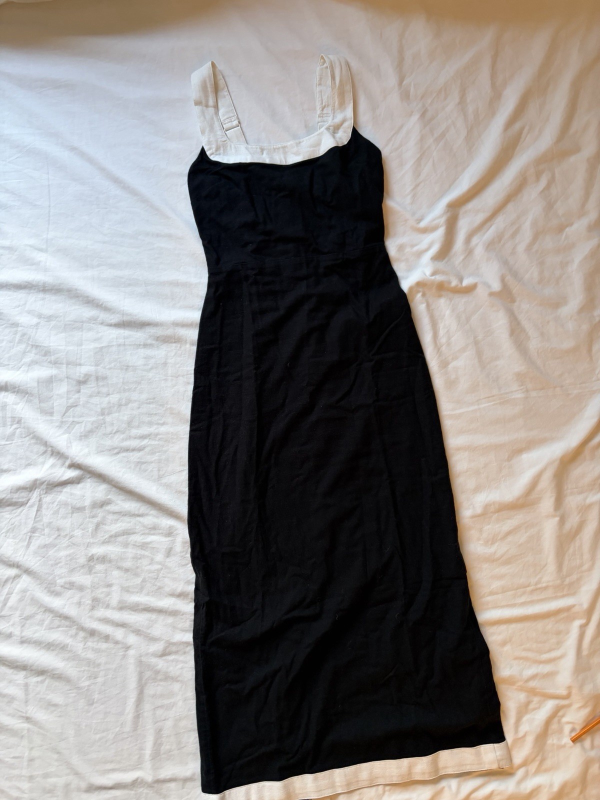Abercrombie & Fitch Women’s Cotton/Linen Squareneck Column Midi Dress Size XS
