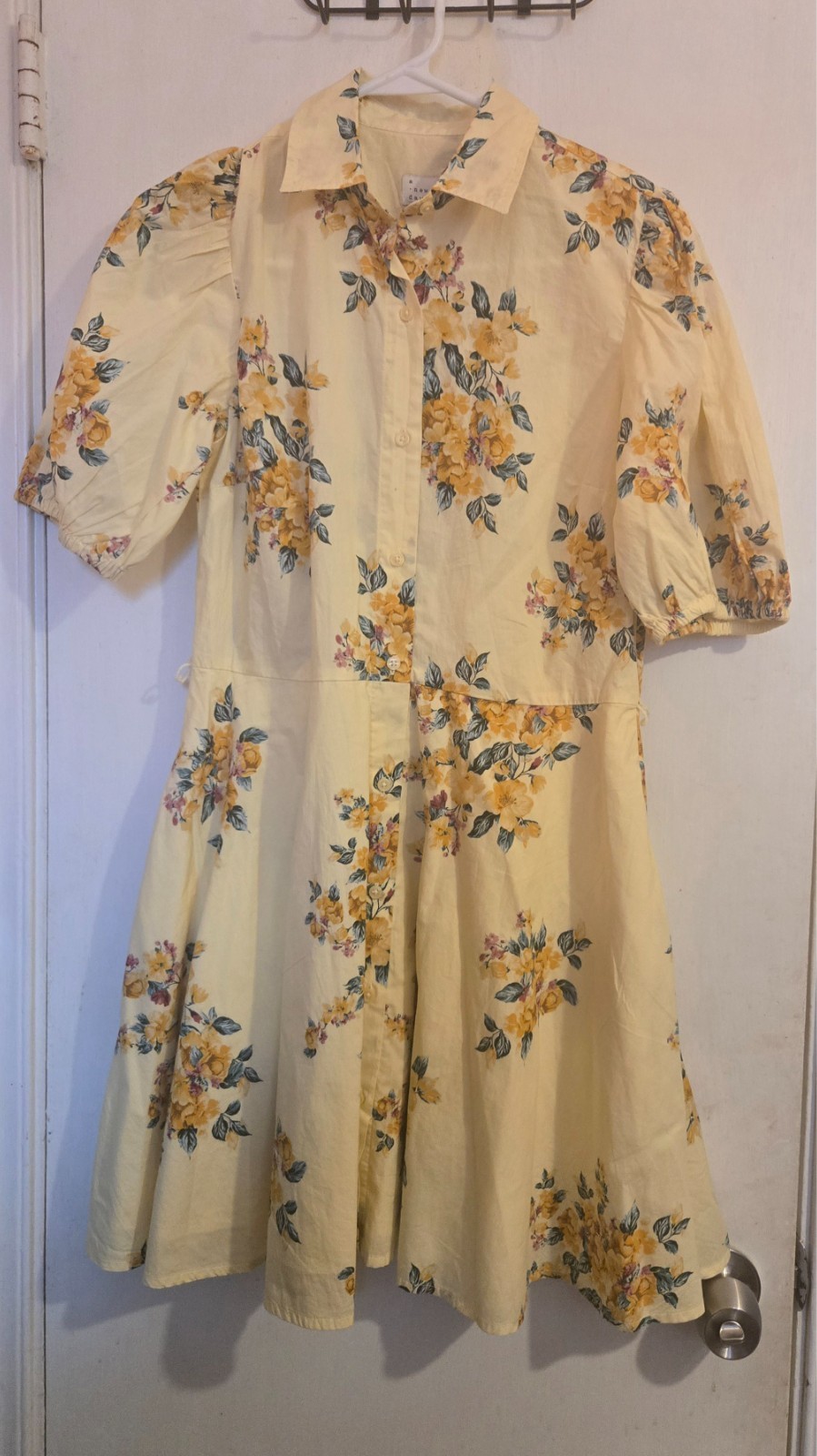A new day yellow froral dress Size Xsmall