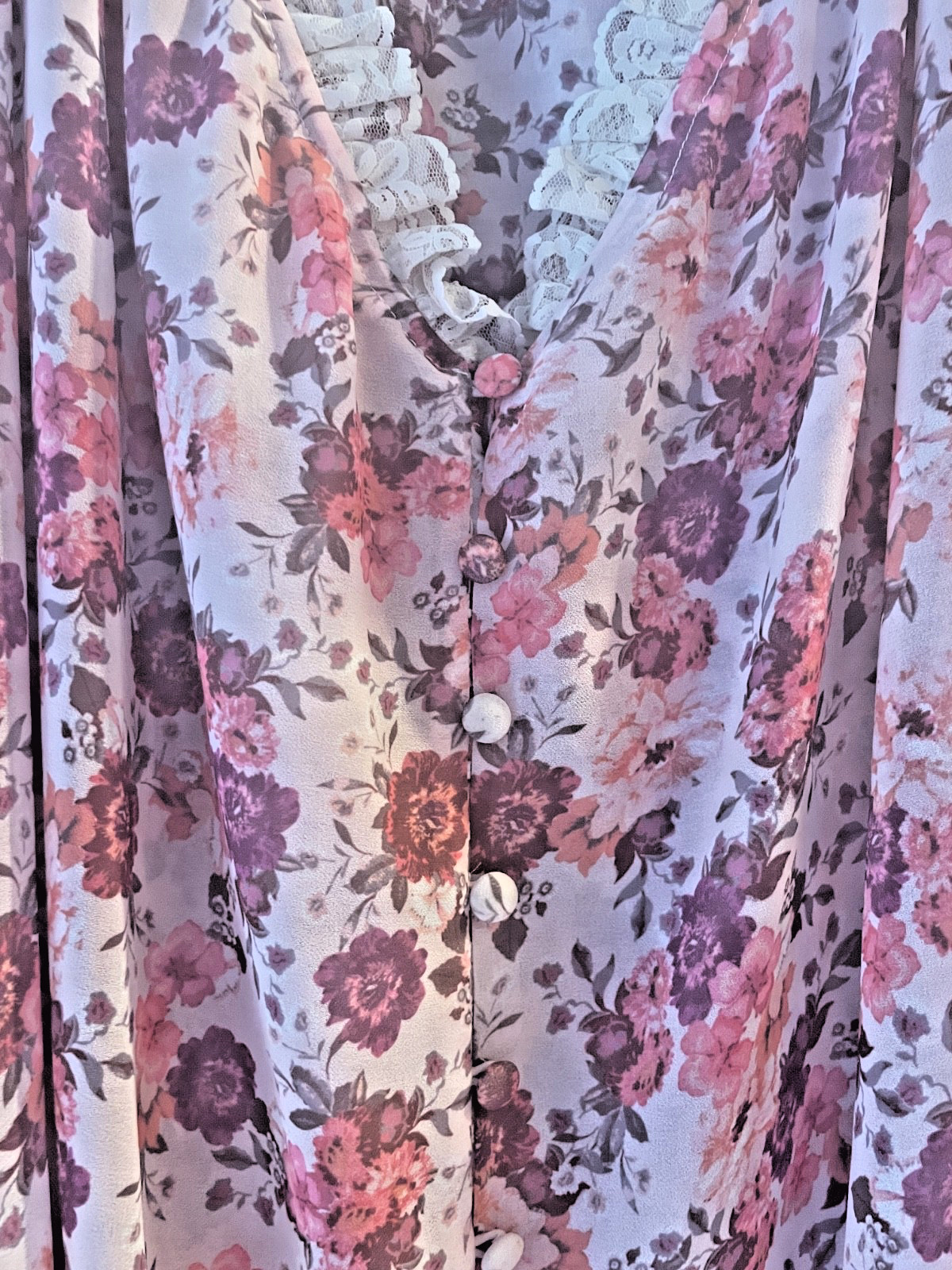 For Love & Lemons Evie Swing Mini Dress Pink Floral Tea Rose Ruched Lined Size M