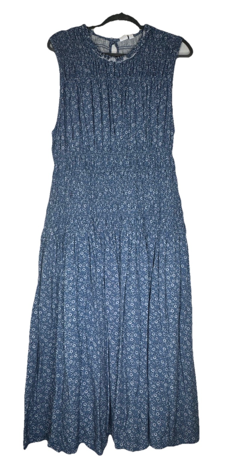 GAP Floral Maxi Dress XL Boho Cottagecore Sleeveless Dress Romantic Summer