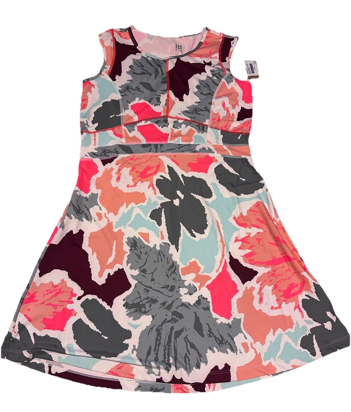 TITLE NINE Floral Dream Athletic Dress Sleeveless Performance Tennis Golf Large