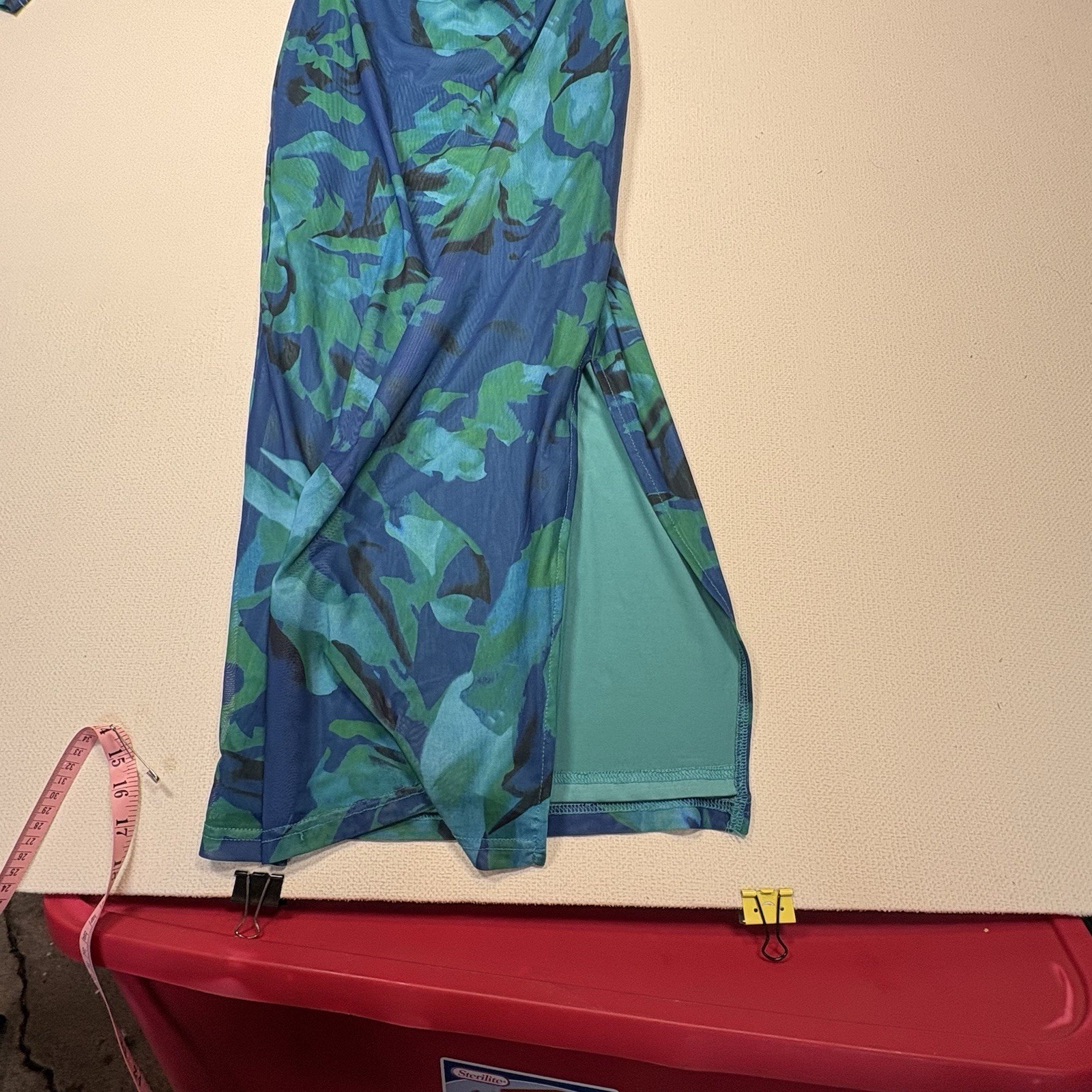 Stunning Pretty Garden Midi Bodycon Dress Size S