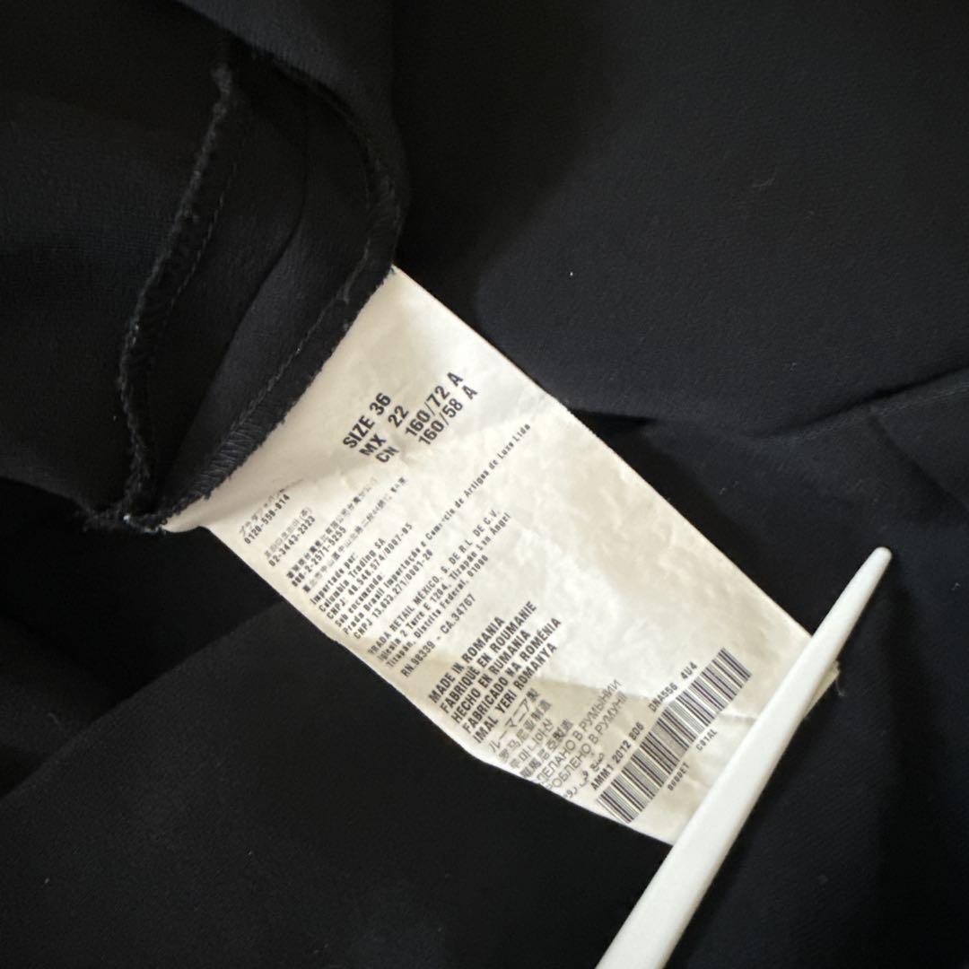 miumiu Black Knee-Length Long Sleeve Dress Size 36 Length 29.5 inches