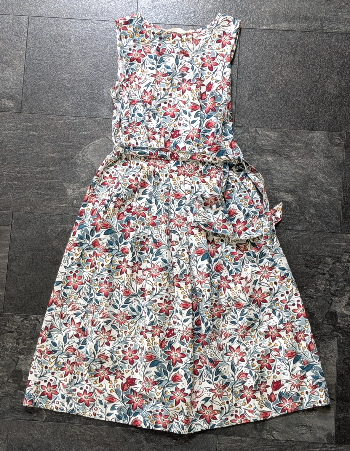 Seasalt Belle Floral Sleeveless Cotton Dress UK 10