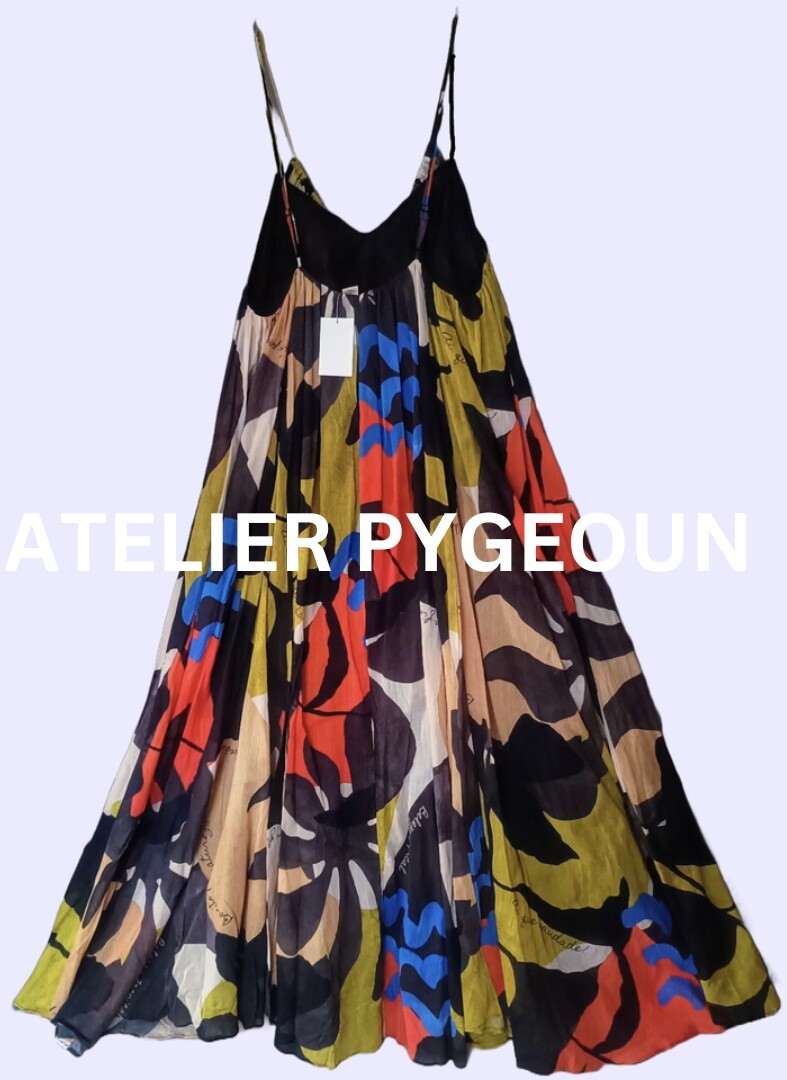 NWT H&M A-Line Strappy Cotton Voile Maxi Loose Dress Multicolor XS S M L XL XXL