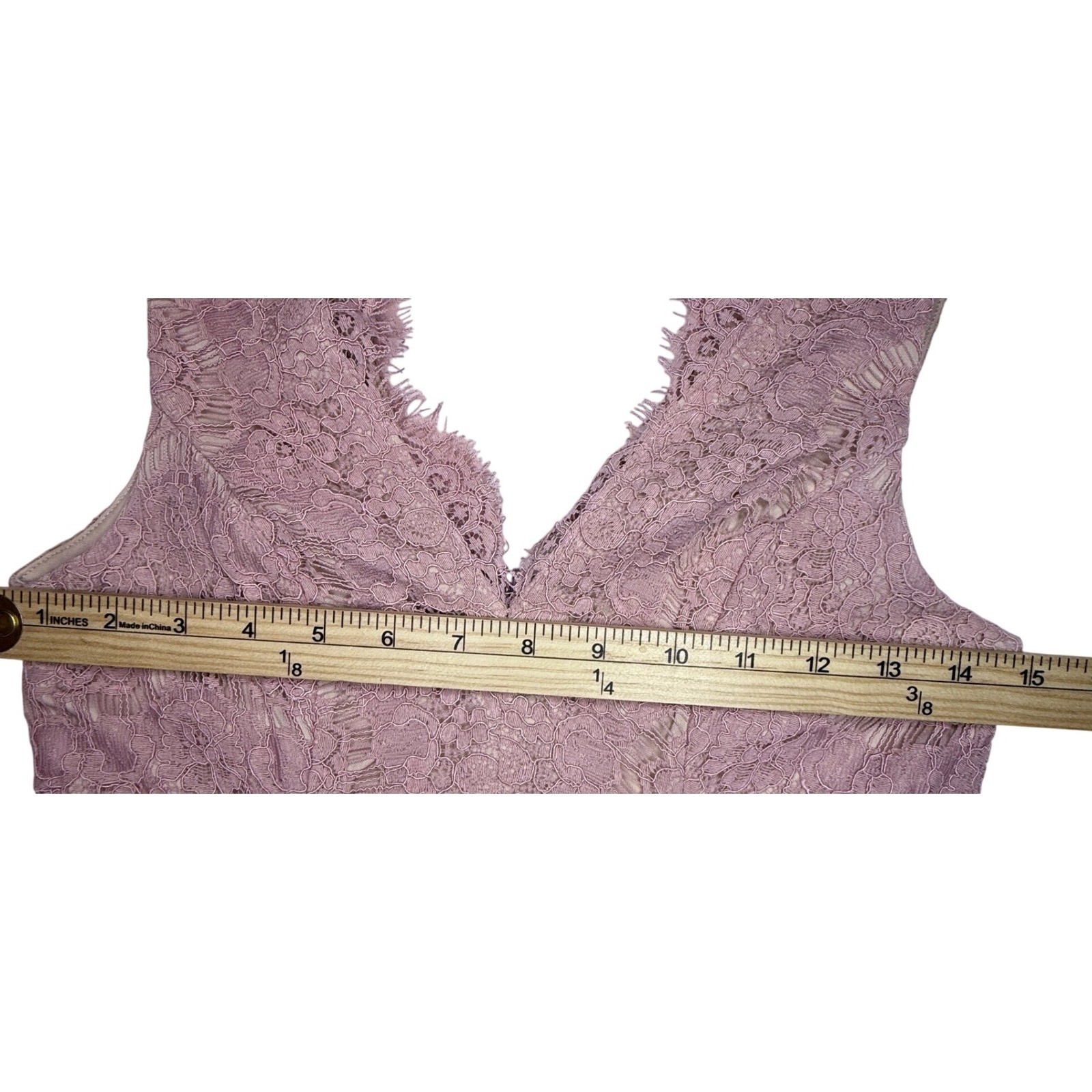 Cottagecore Trixxi Mauve Pink Lace Tulle Hem Sleeveless Cocktail Dress Size S