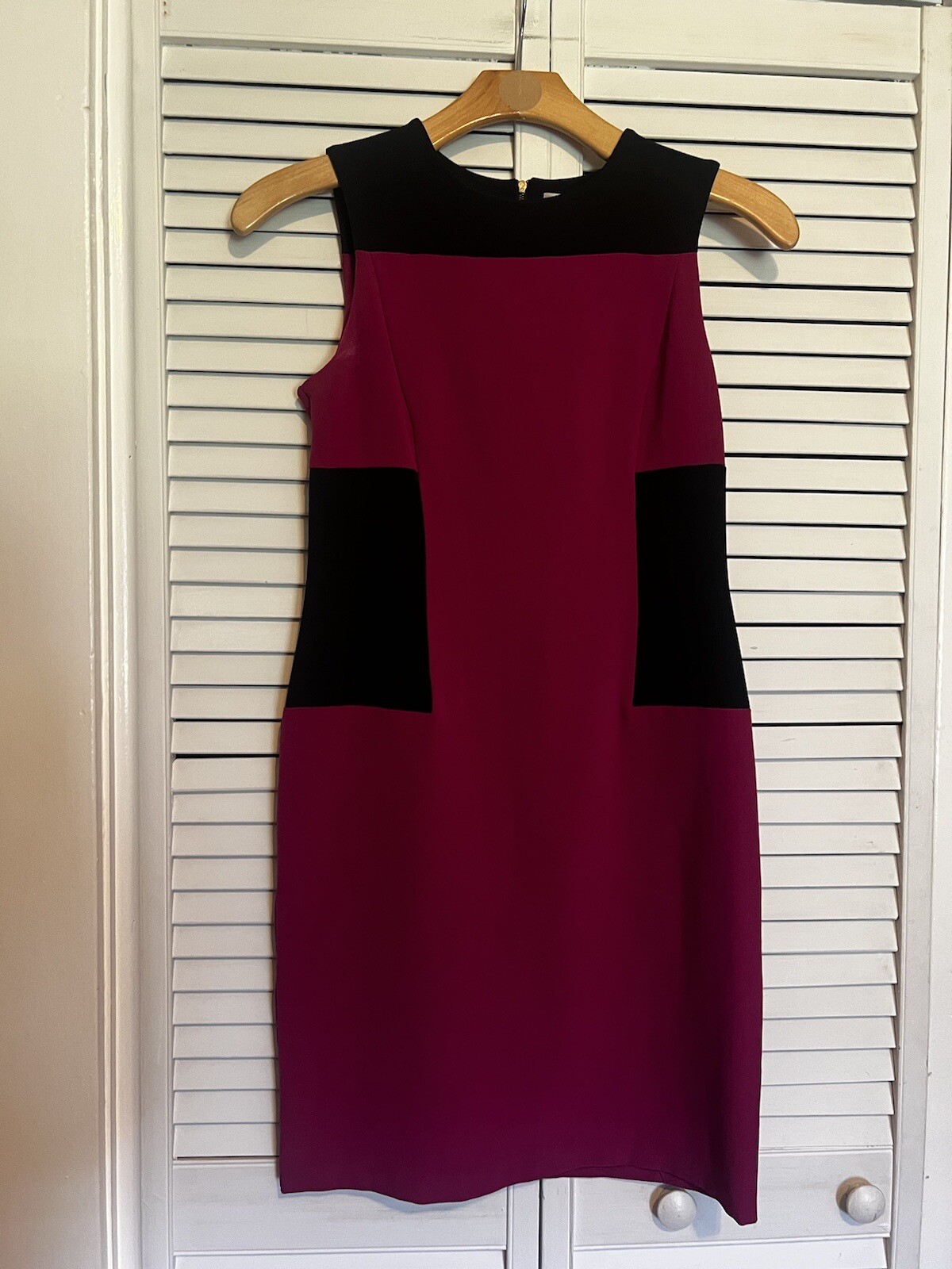 DANNY & NICOLE WOMEN’s Size 4 DRESS Pencil Straight Stretch Colorblock