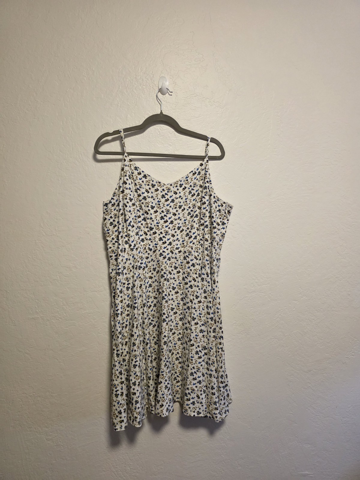 Old Navy Floral Smocked Back Spaghetti Strap Fit & Flare Mini Dress Sz XXL NWT