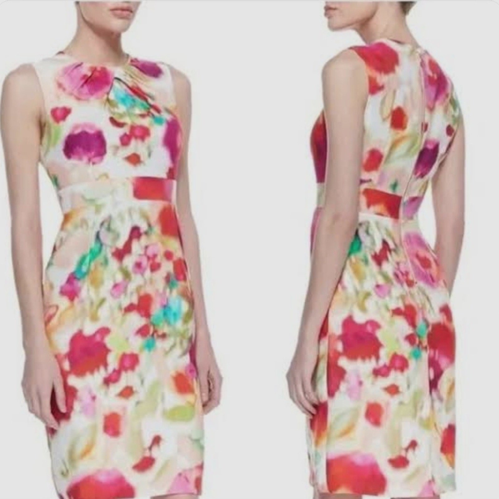 Kate Spade Multicolor Floral Midi Dress