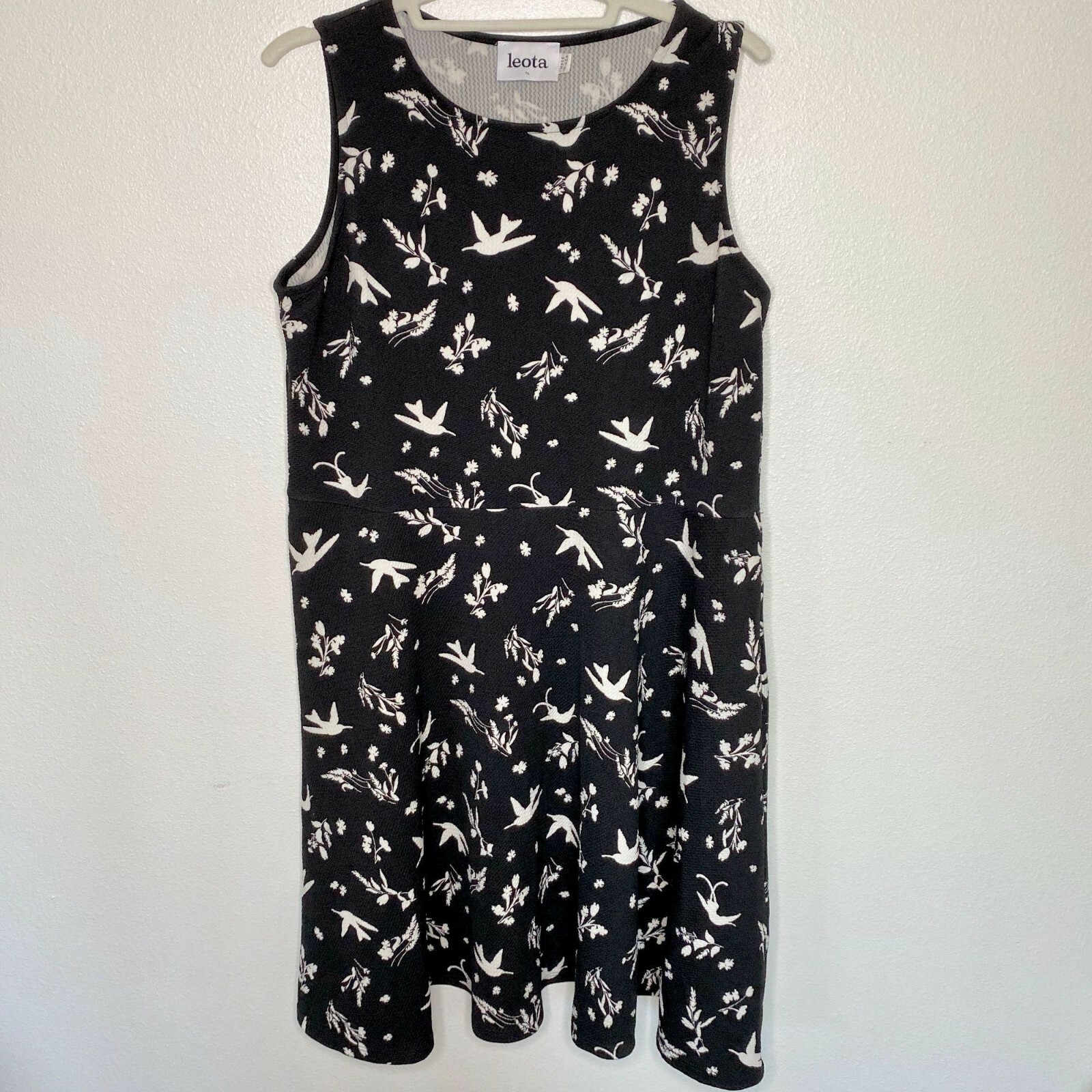 Leota Bird & Flower Print Sheath Dress – Women’s Size 14-16