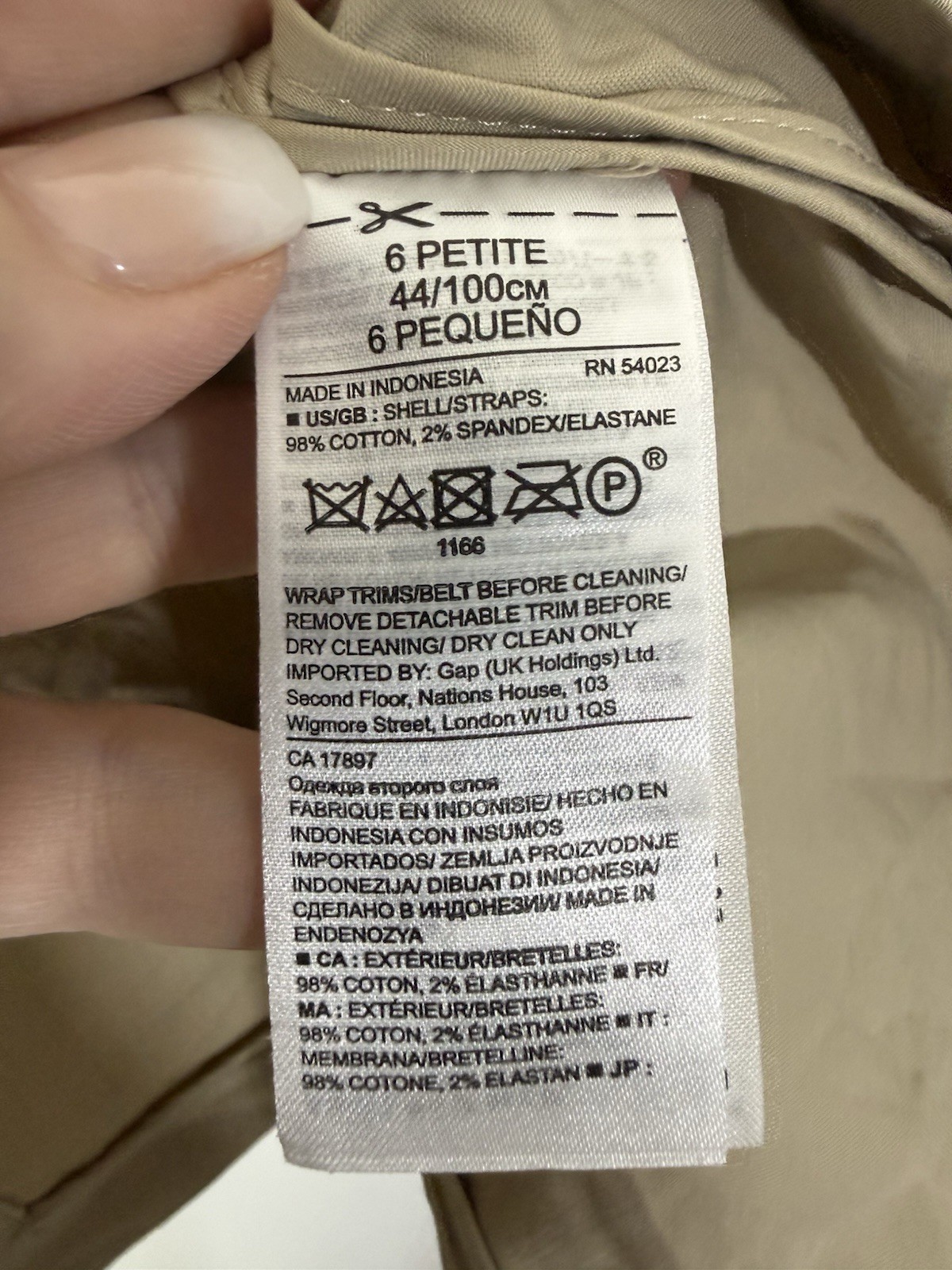Banana Republic Strapless Asymmetrical Utility Trench Dress 6P Tan Belt Pockets