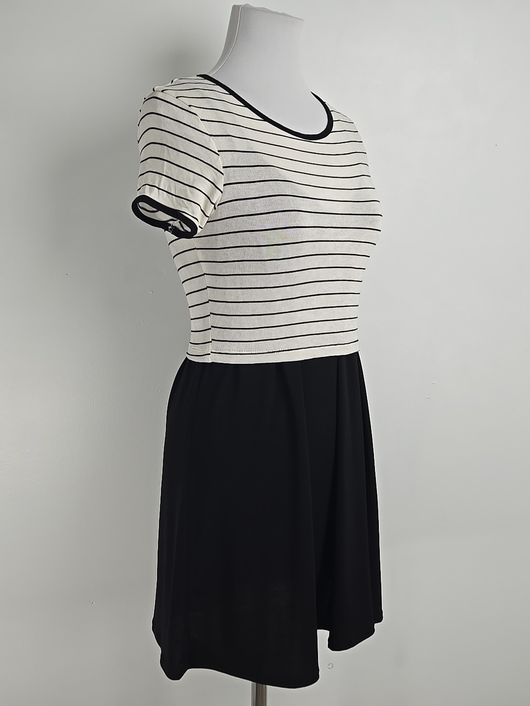 City Triangles Black Cream Two-piece Set Sundress & Crop Top Junior Medium M New
