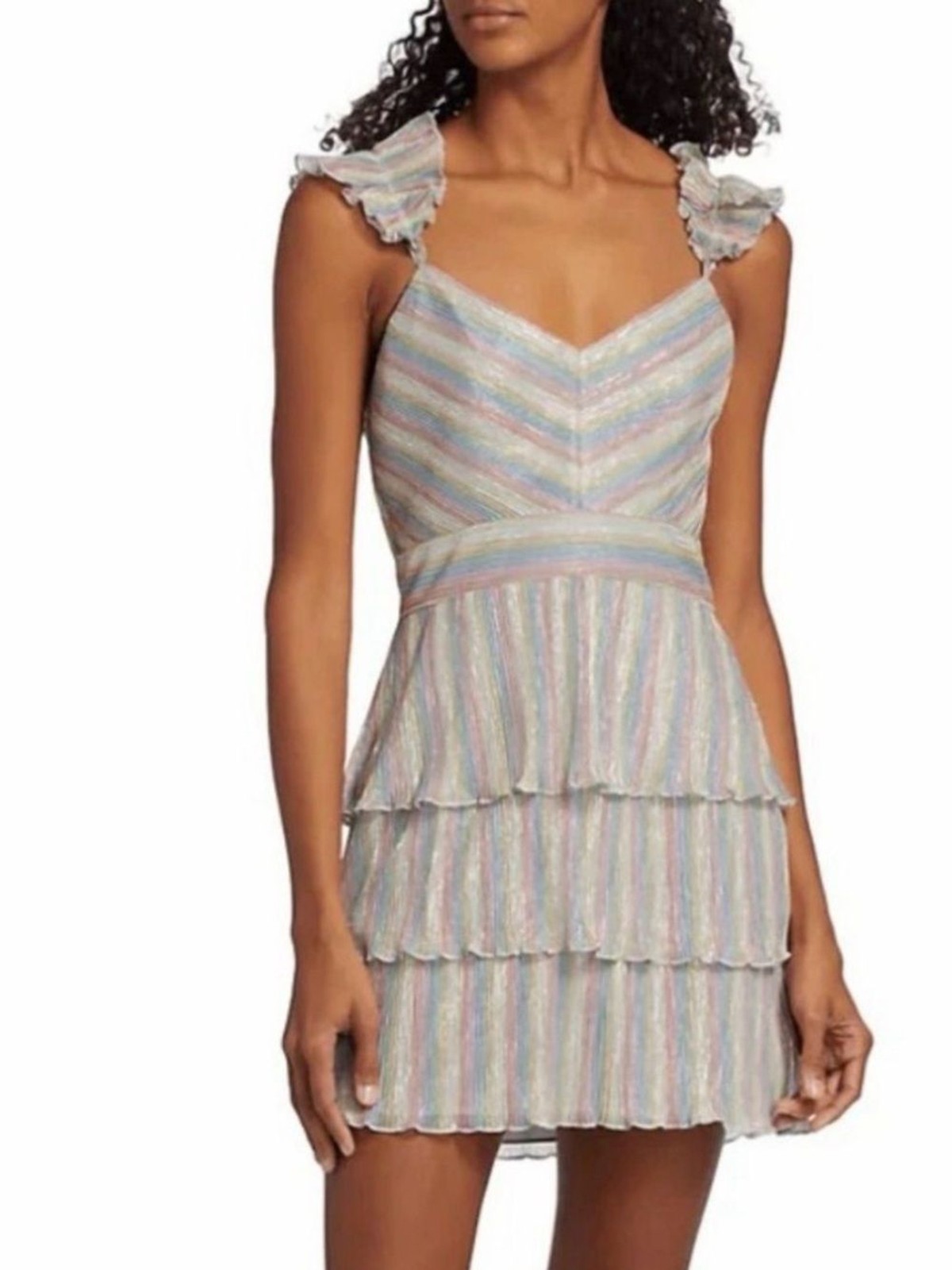 Saylor Revolve Garbine Minidress in Candy Stripe Multi color