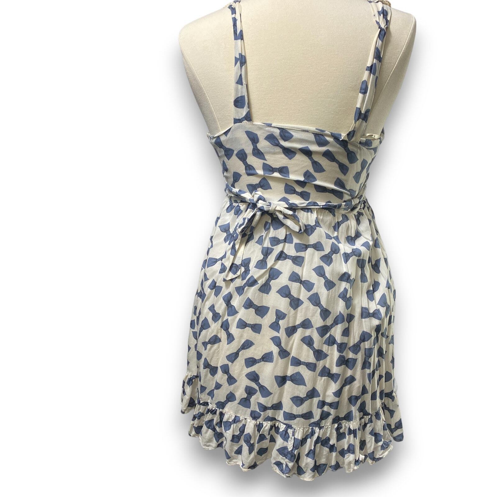 Forever 21 Tie-Back Bow Print Mini Dress