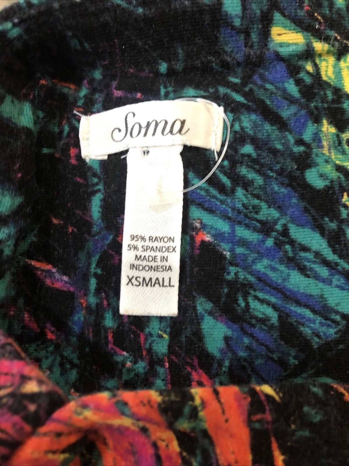 Soma One Shoulder Halter Amazon Tropical Maxi XS Bird Of Paradise Flowers