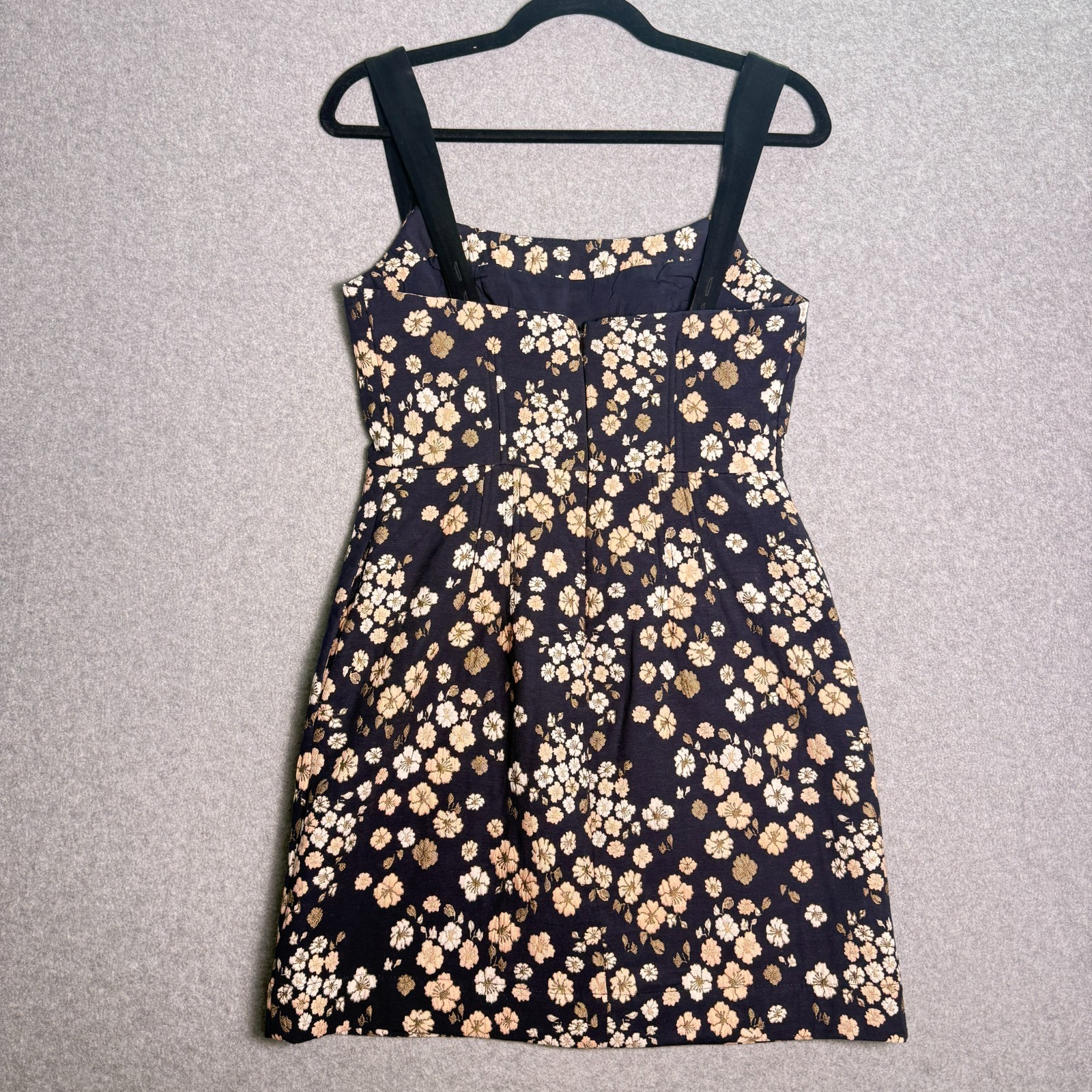 Maeve by Anthropologie Jacquard Navy Floral Mini Dress Women’s US Size 2