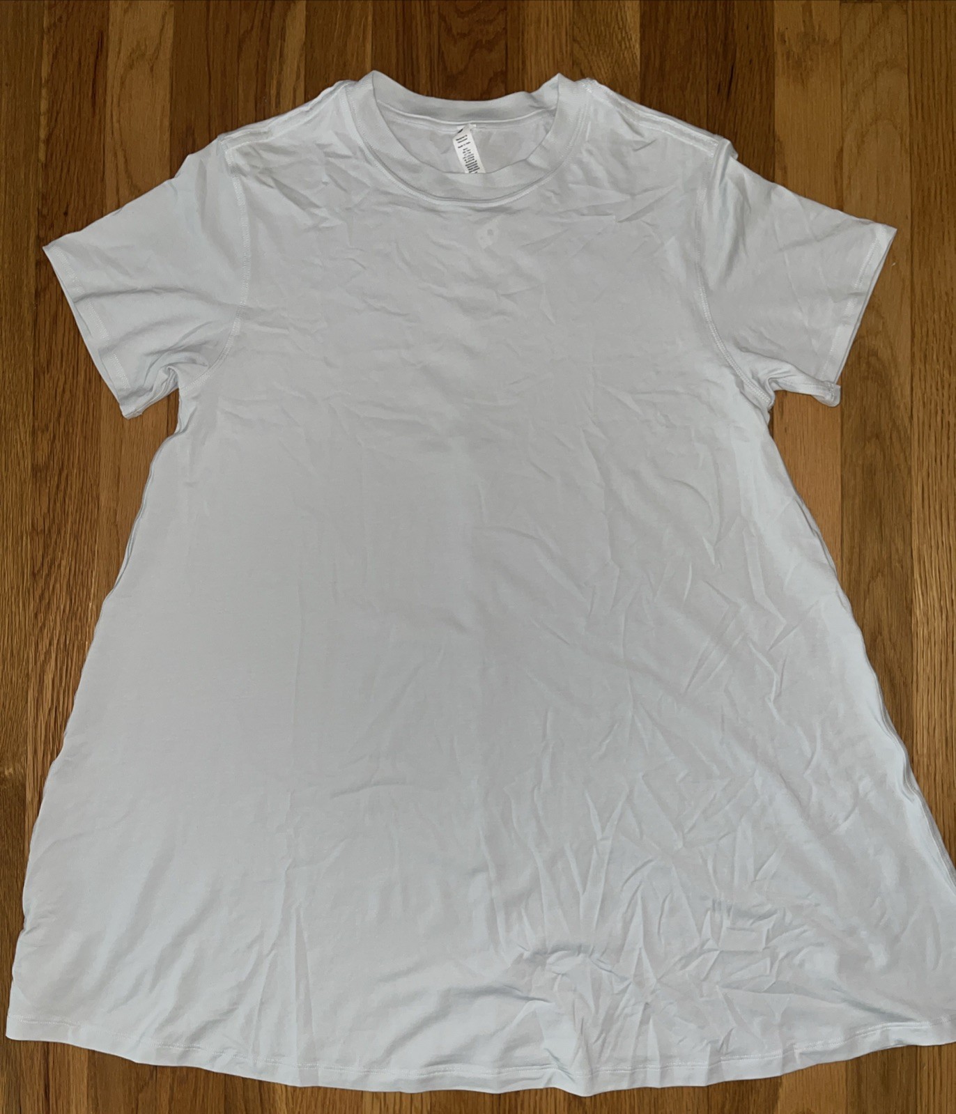 Lululemon Womens All Yours Tee Dress Cotton Blend Softstreme Pastel Blue Size 4