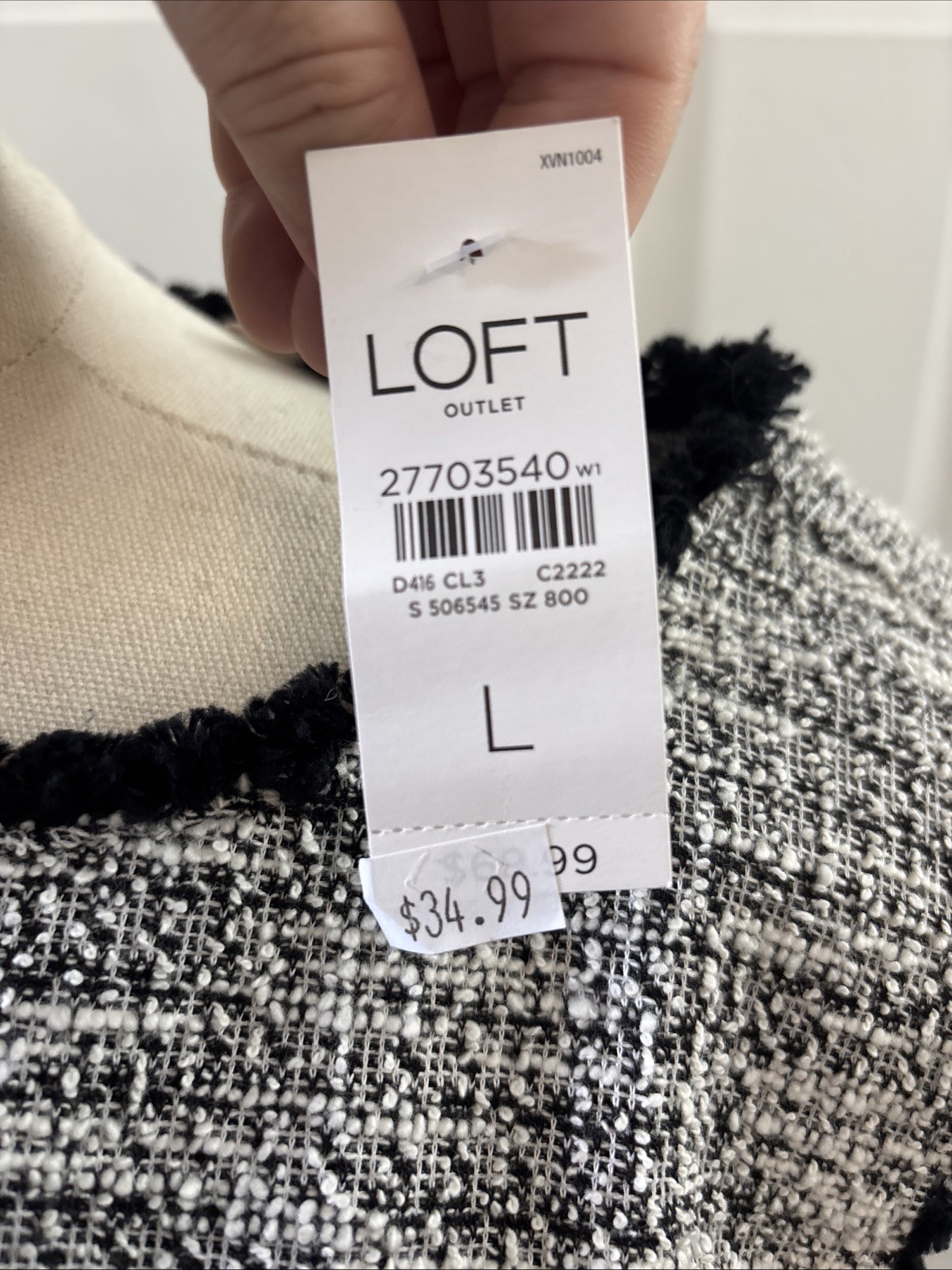 Loft Outlet Women’s Black And White NWT Sleeveless Dress