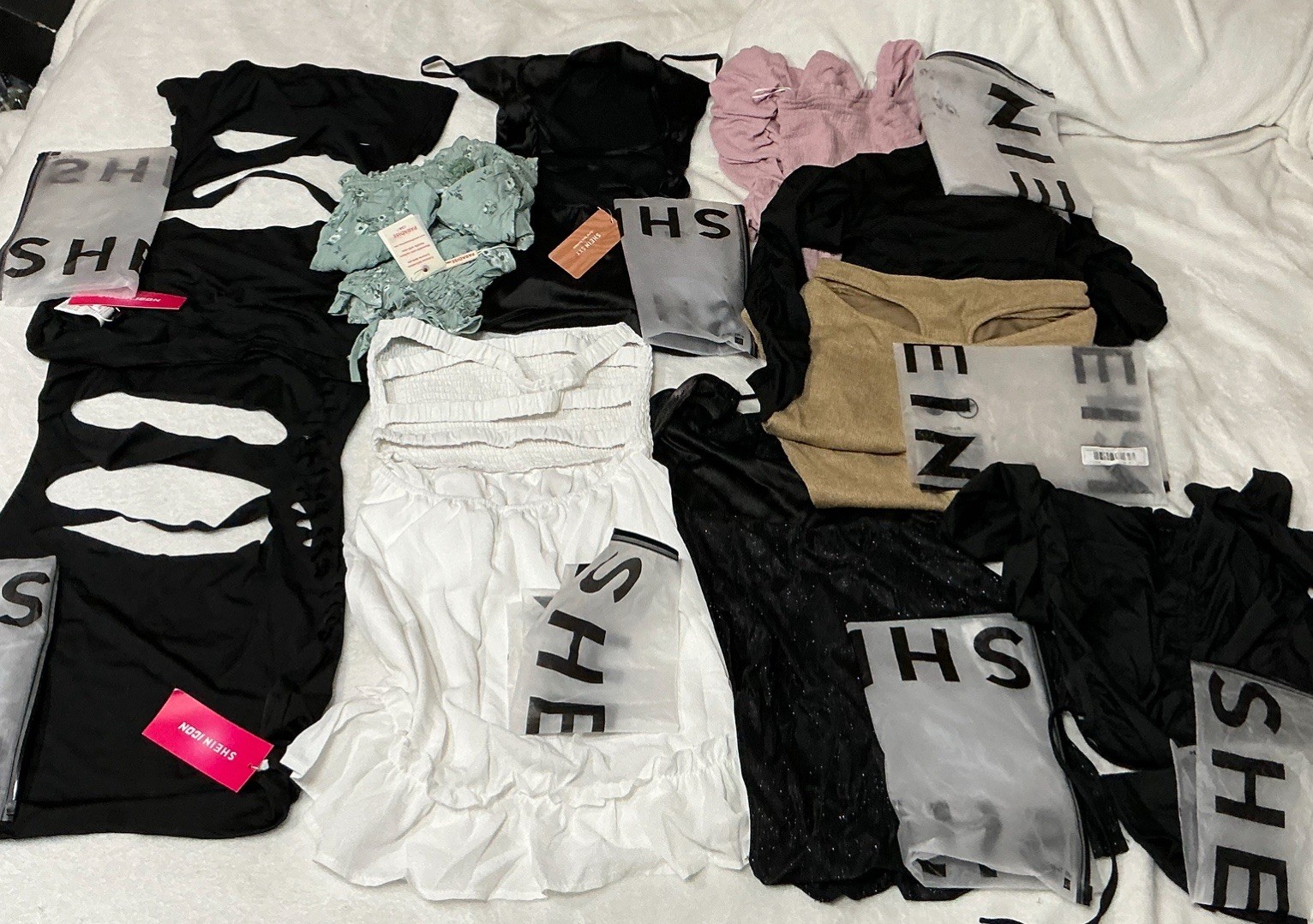 SHEIN Women Clothing Bundle 10pcs S/M New Dresses Lounge Set Lot