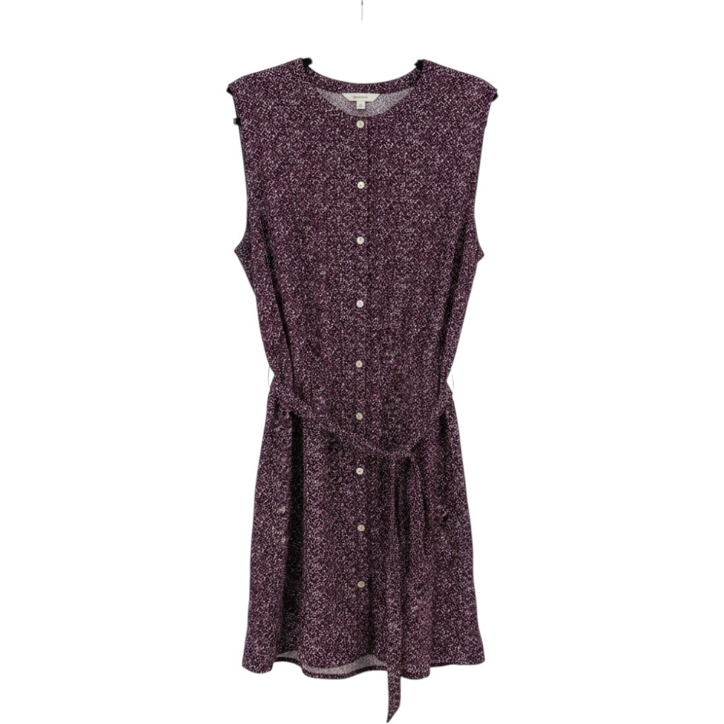 Gap Factory Rayon Sleeveless Dress Womens XXL Purple NWT Button Back Tie Waist