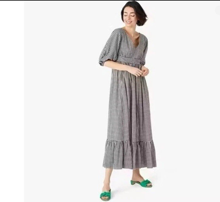 Kate Spade Gingham Dress Maxi
