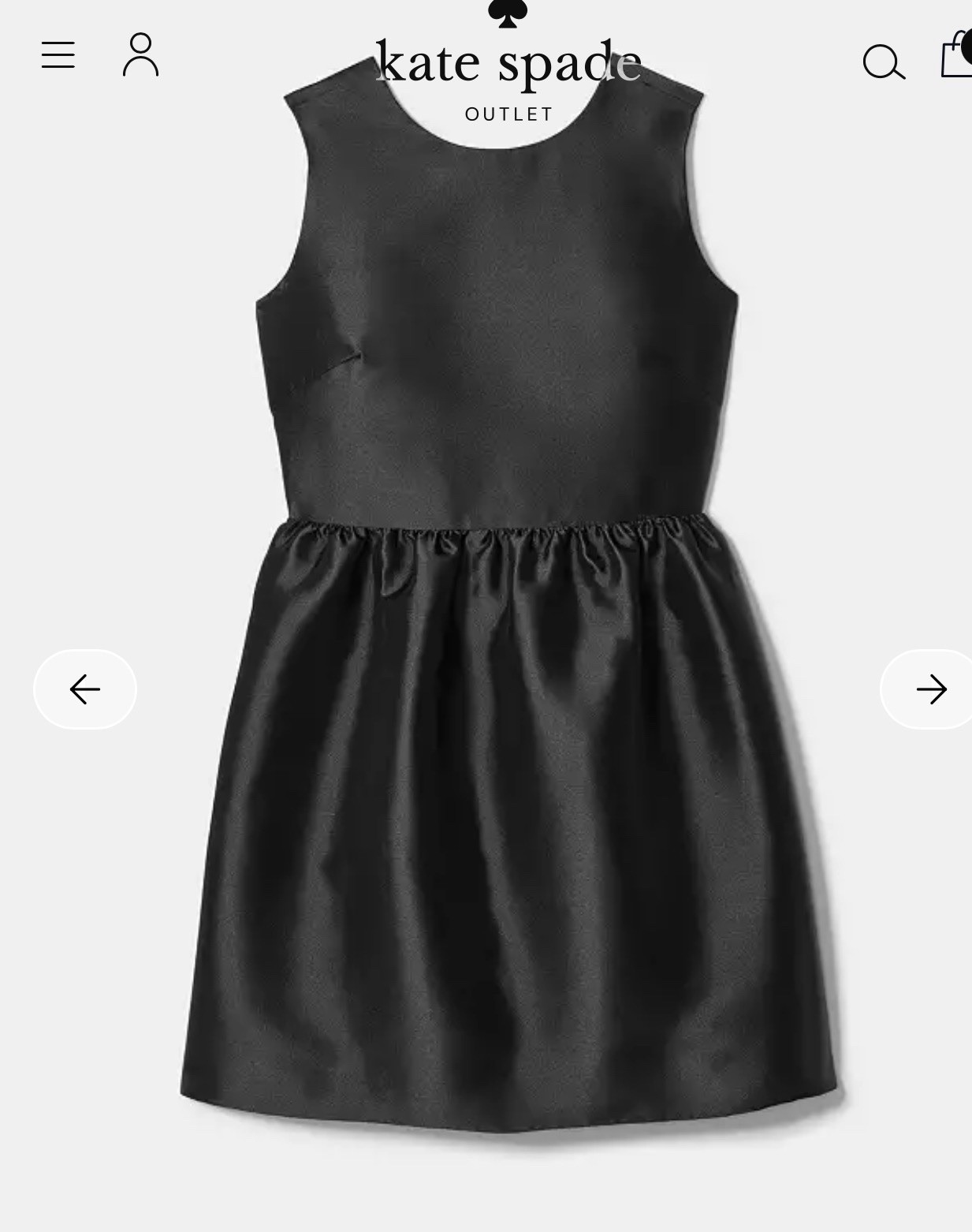 Kate Spade Black Bow Dress Size 14 NWT