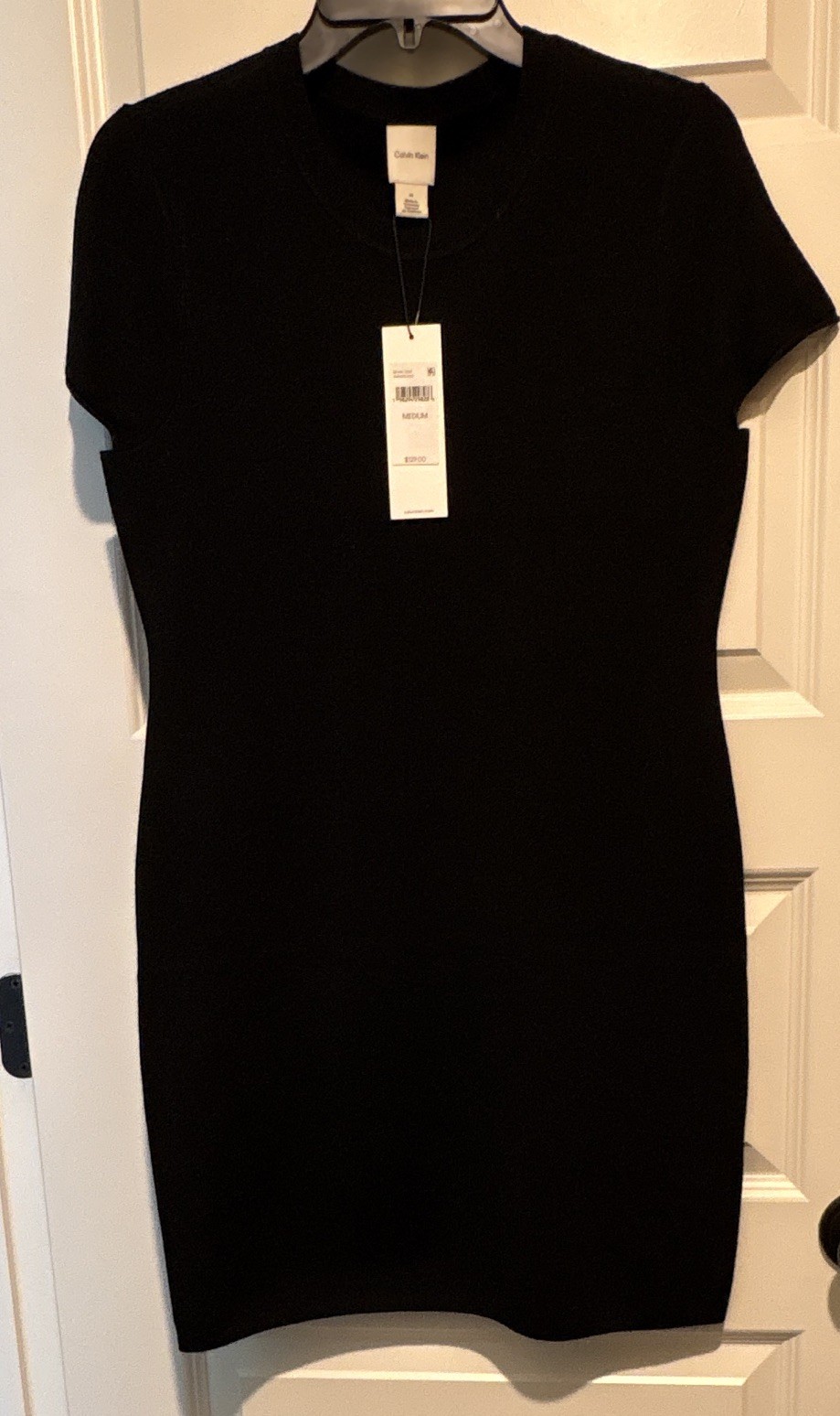 Calvin Klein Black Sheath Dress Size M