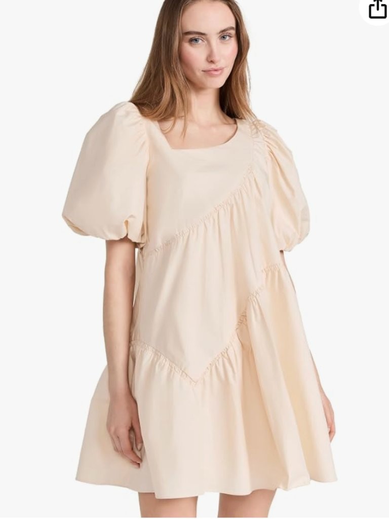 English Factory Women’s Asymmetric Poplin Tiered Dress Size Small 100% Cotton