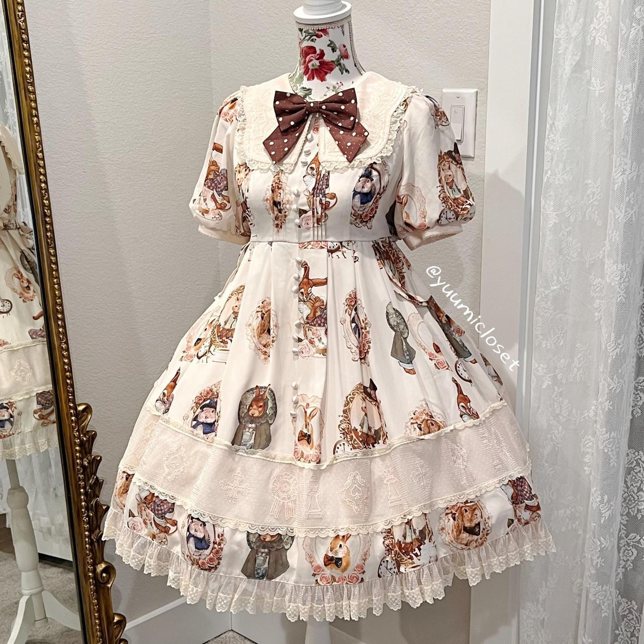 Alice and the bunnies lolita dress