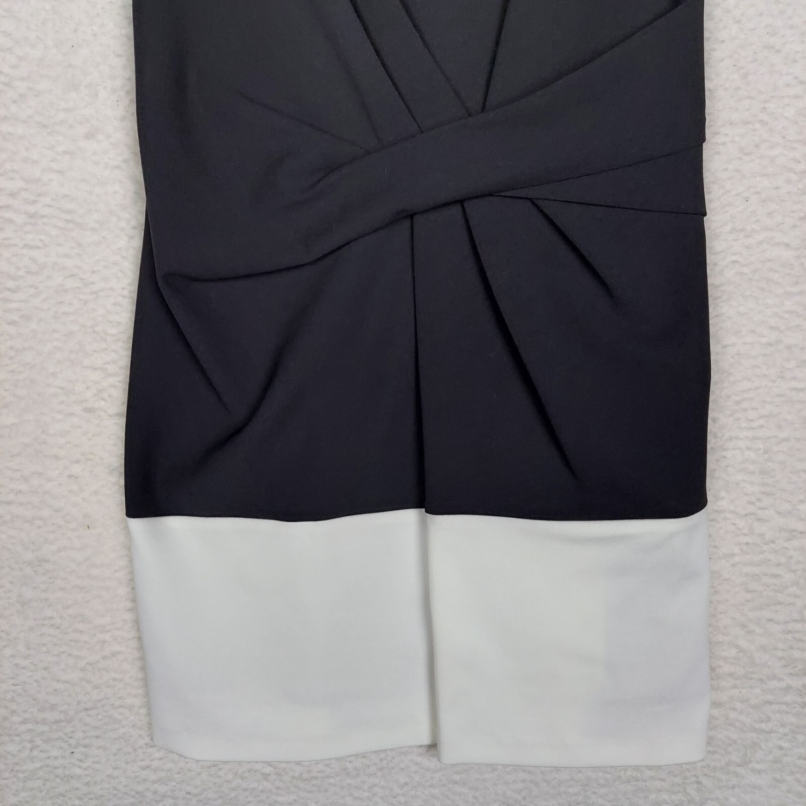 Cynthia Steffe Aline Dress Womens 6 Short Black White Colorblock Career Office