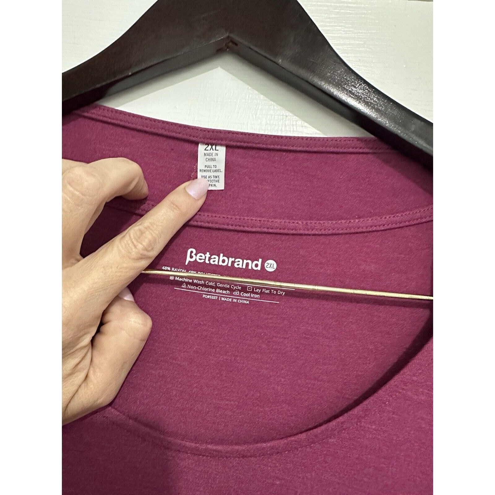 Betabrand Dress Wrap Top Stretchy Comfort Maroon Set Lot 2pc Plus Size 2x