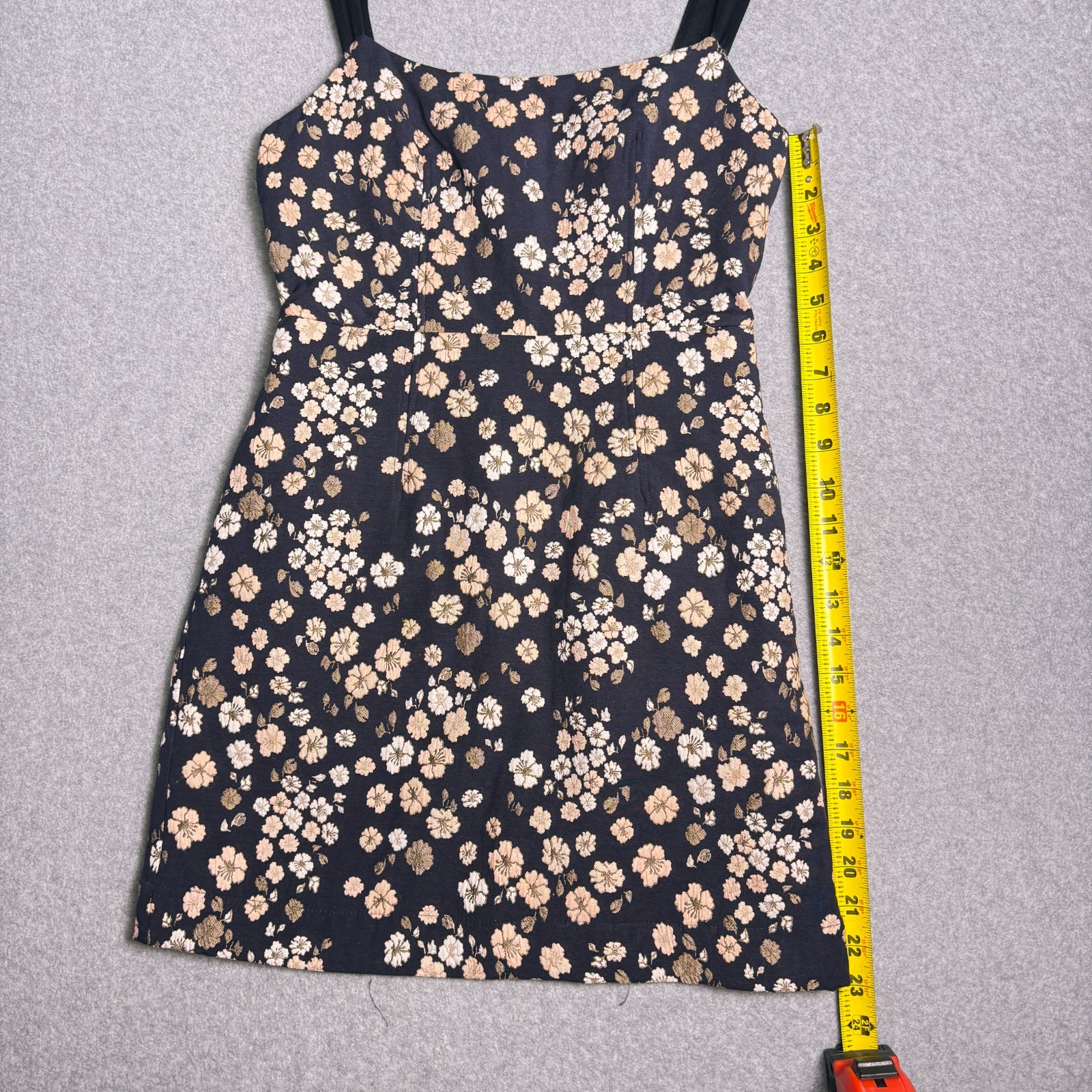 Maeve by Anthropologie Jacquard Navy Floral Mini Dress Women’s US Size 2