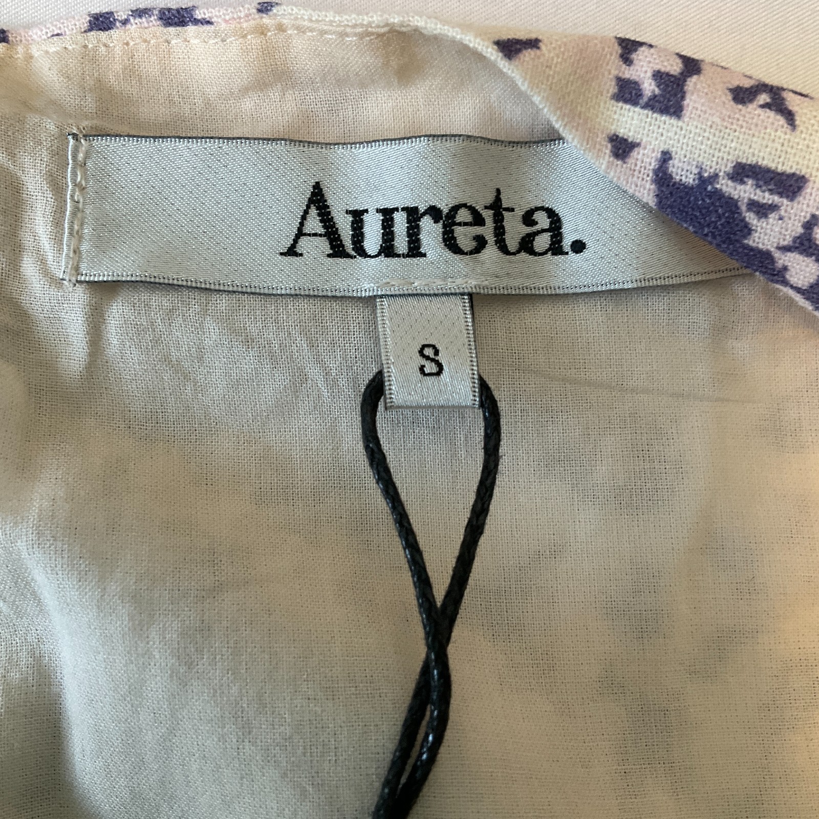 Aureta Open Back Sleeveless Maxi Dress Womens Size S Purple Lined Pockets Linen
