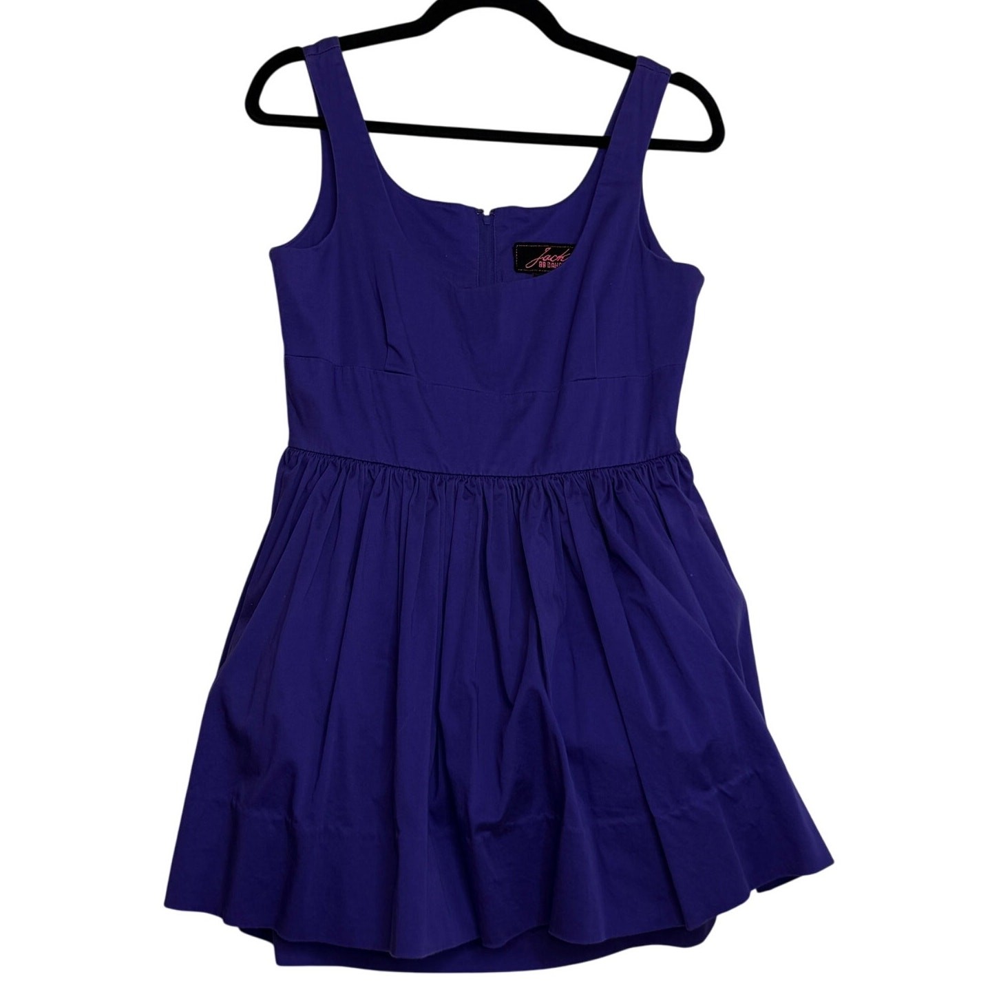 Jack BB Dakota Mini Babydoll Dress Sz M Pleated Empire Waist Y2K Balletcore Twee
