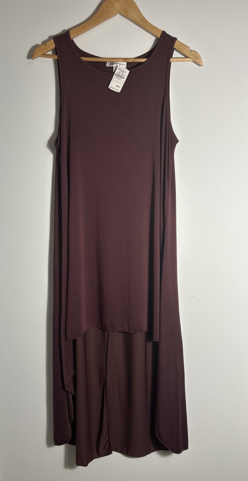 Neiman Marcus Hi Low Shift Dress Sleeveless Tank Sundress Minimalist L