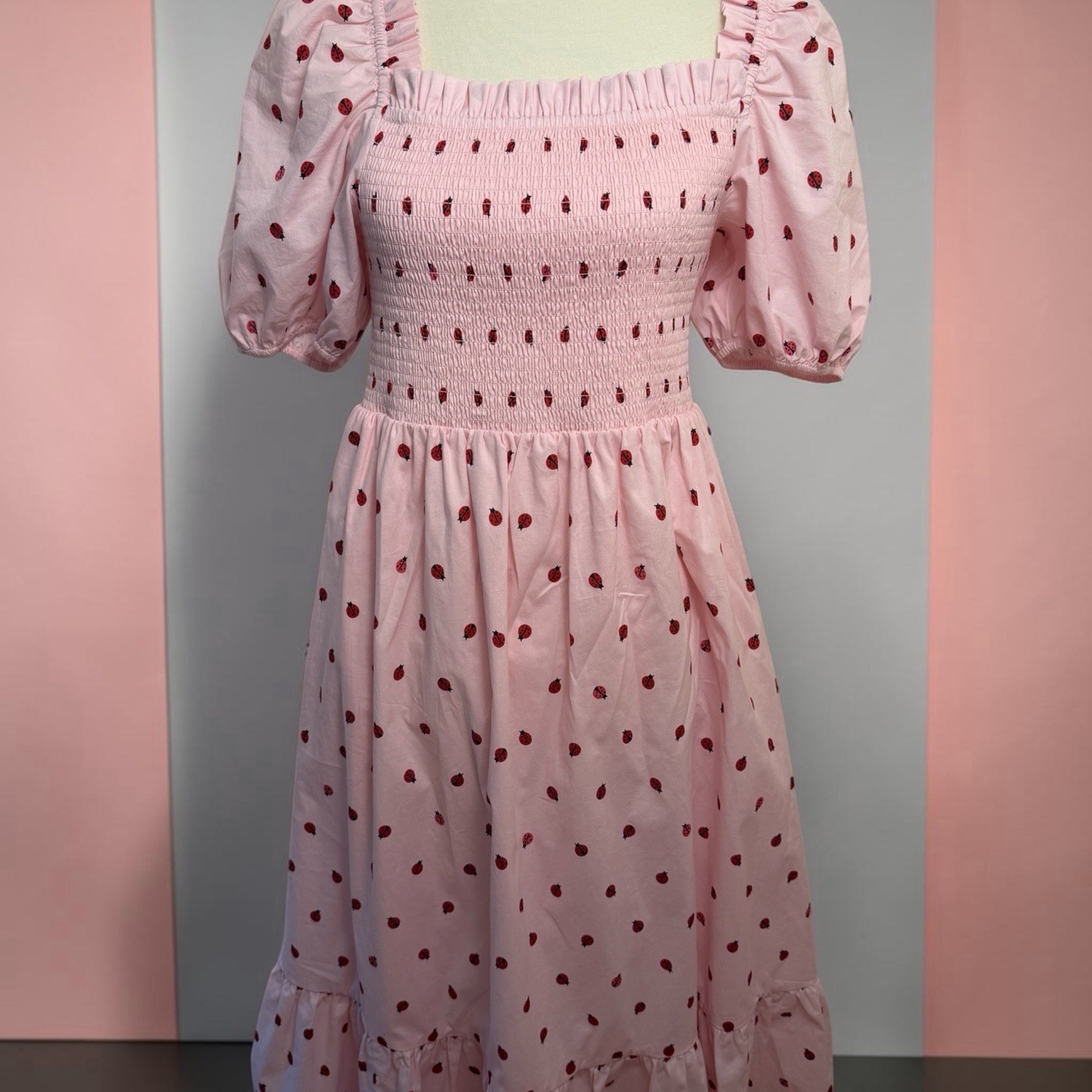 Kate Spade Women’s Smocked Cotton Dress Size M