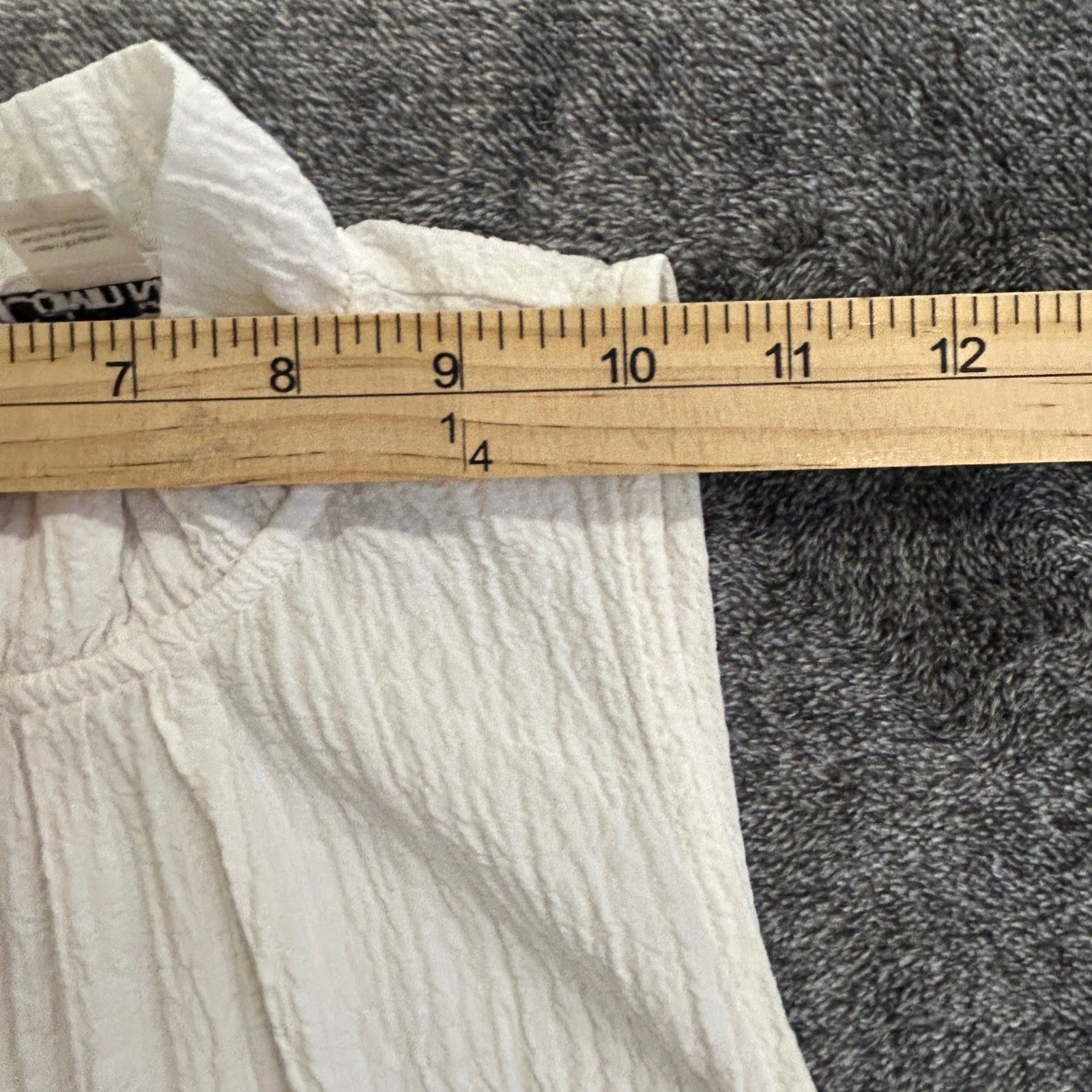 Calvin Klein Womens White Crinkle Tiered Mock Neck Sleeveless Mini Dress Size 6