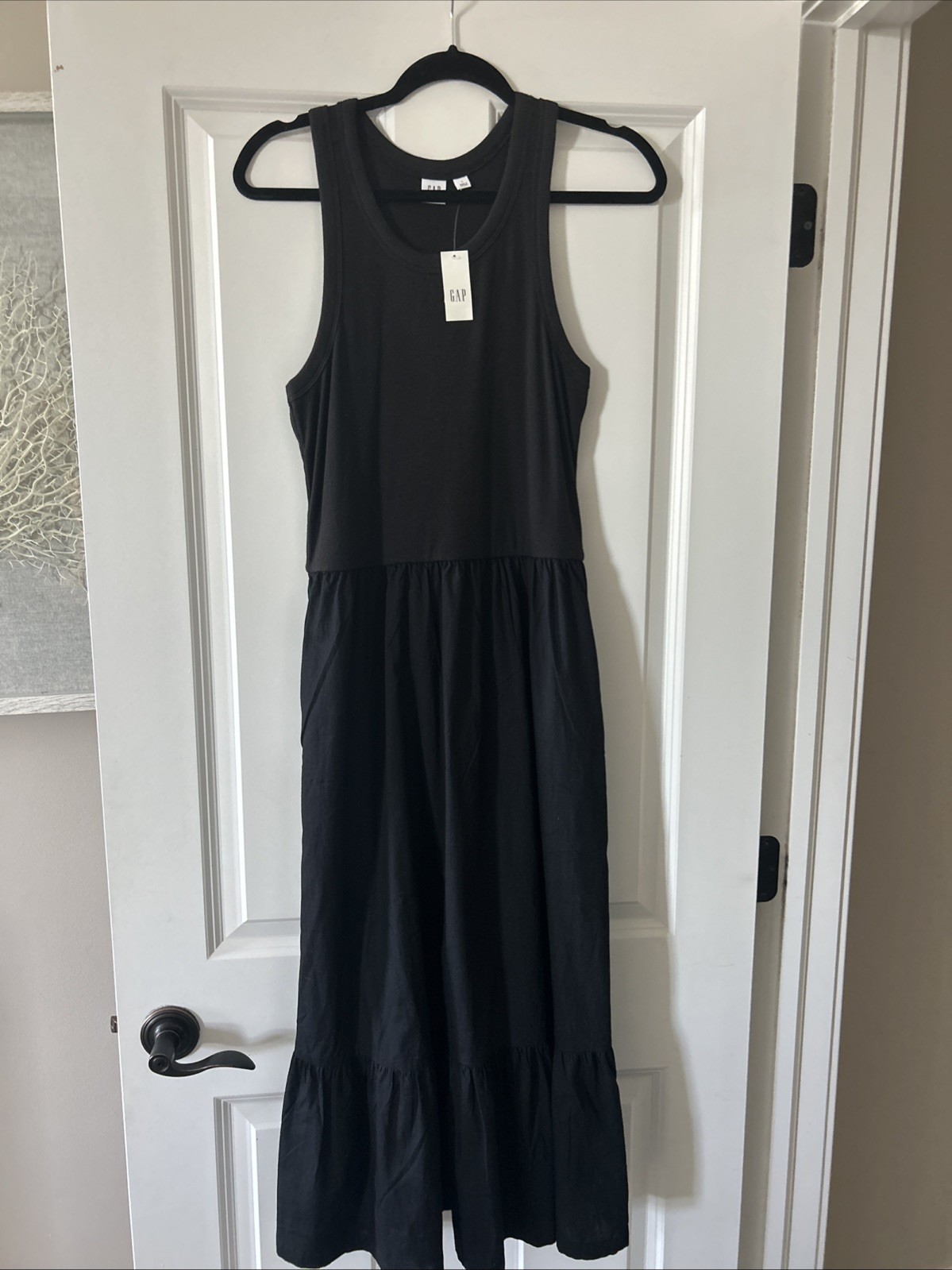 Gap Sleveless Black Maxi Dress NWT Summer