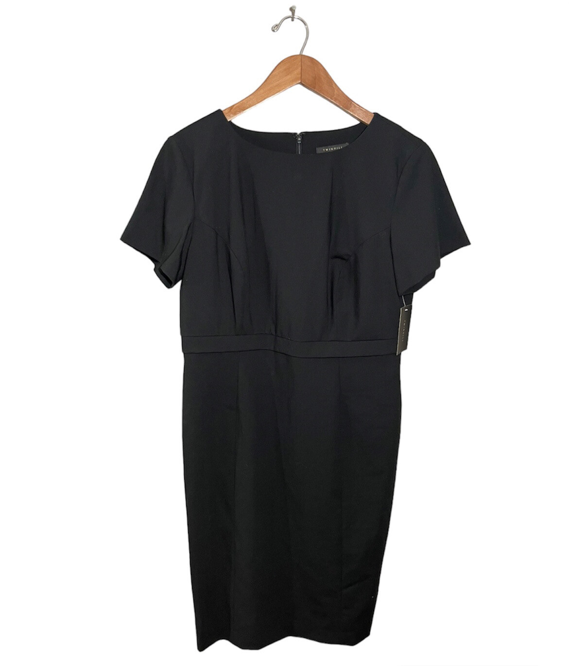 Twinhill Kylie Short Sleeve Dress 12 Wool Corporate Uniform Airline Black NWT