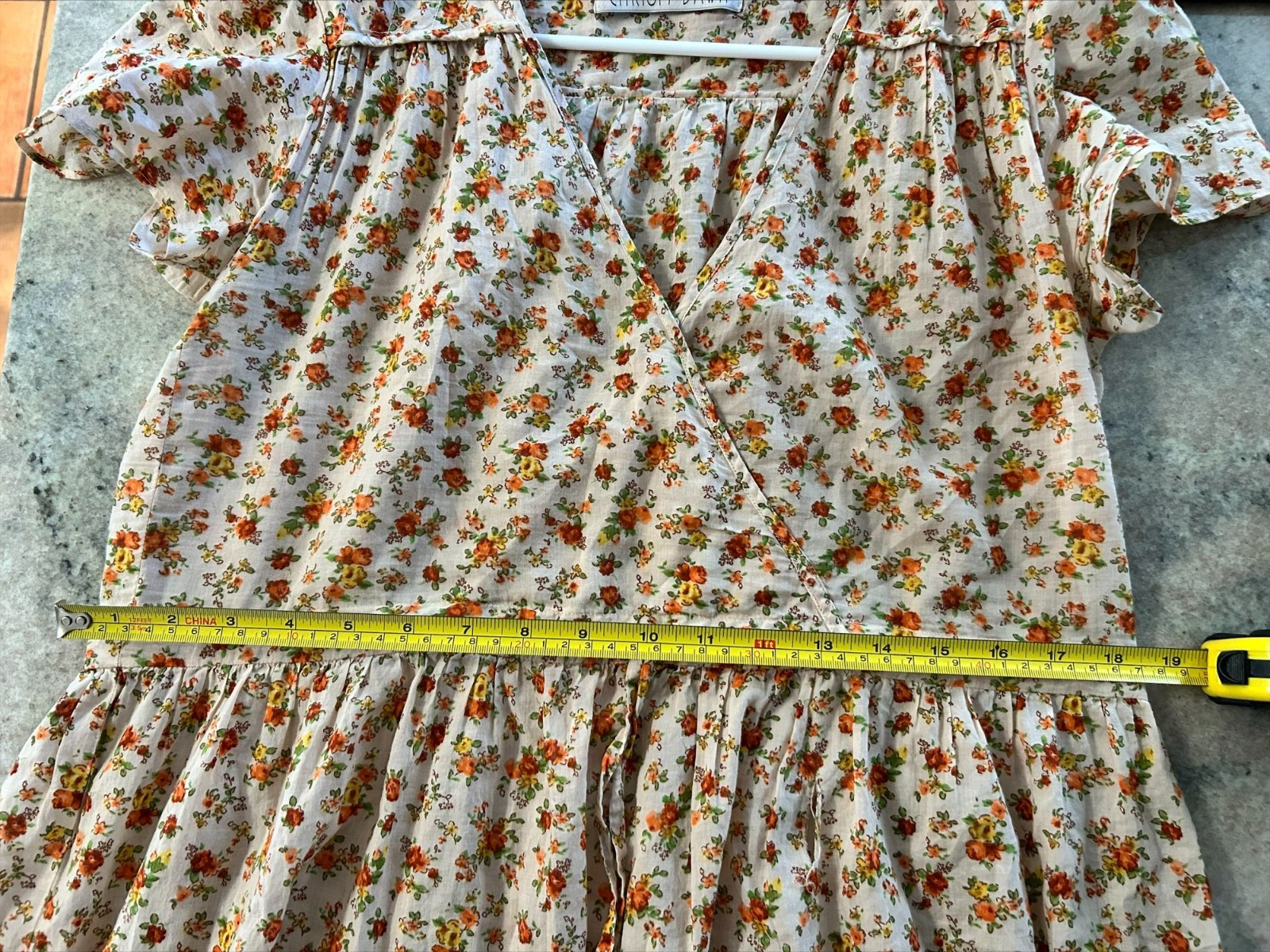 Christy Dawn FALL CALICO Floral Gauze Cotton Maxi Dress – Size M As Is
