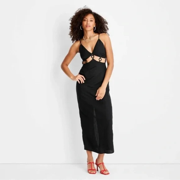 Women’s Sleeveless Ring Detail Maxi Dress Future Collective W/ Jenee Naylor 22