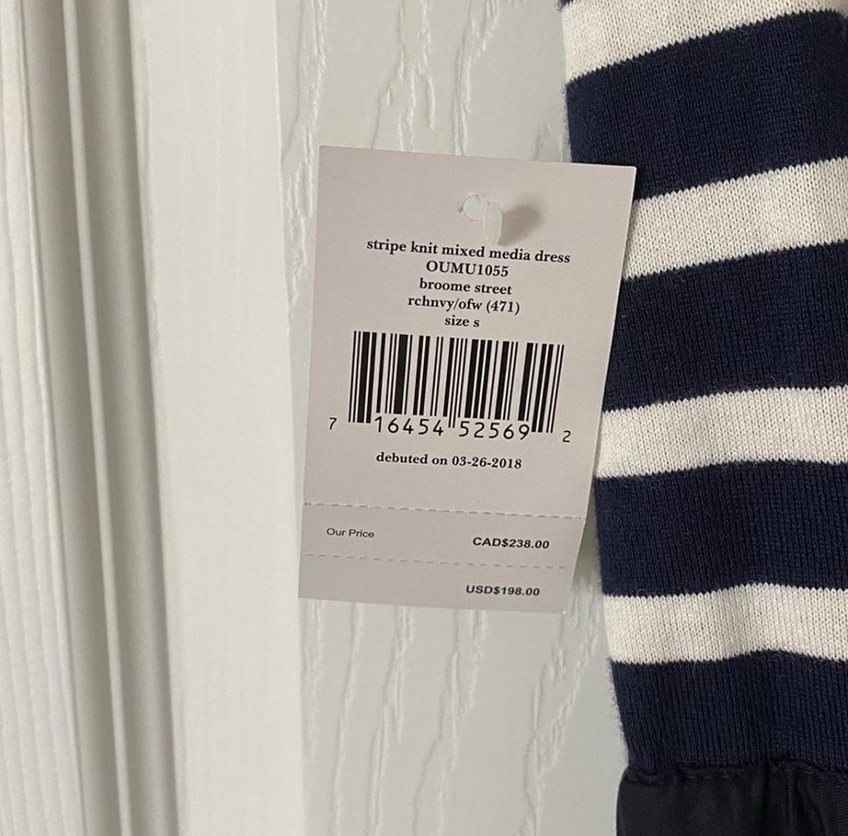 kate spade new york Striped T-Shirt Dress