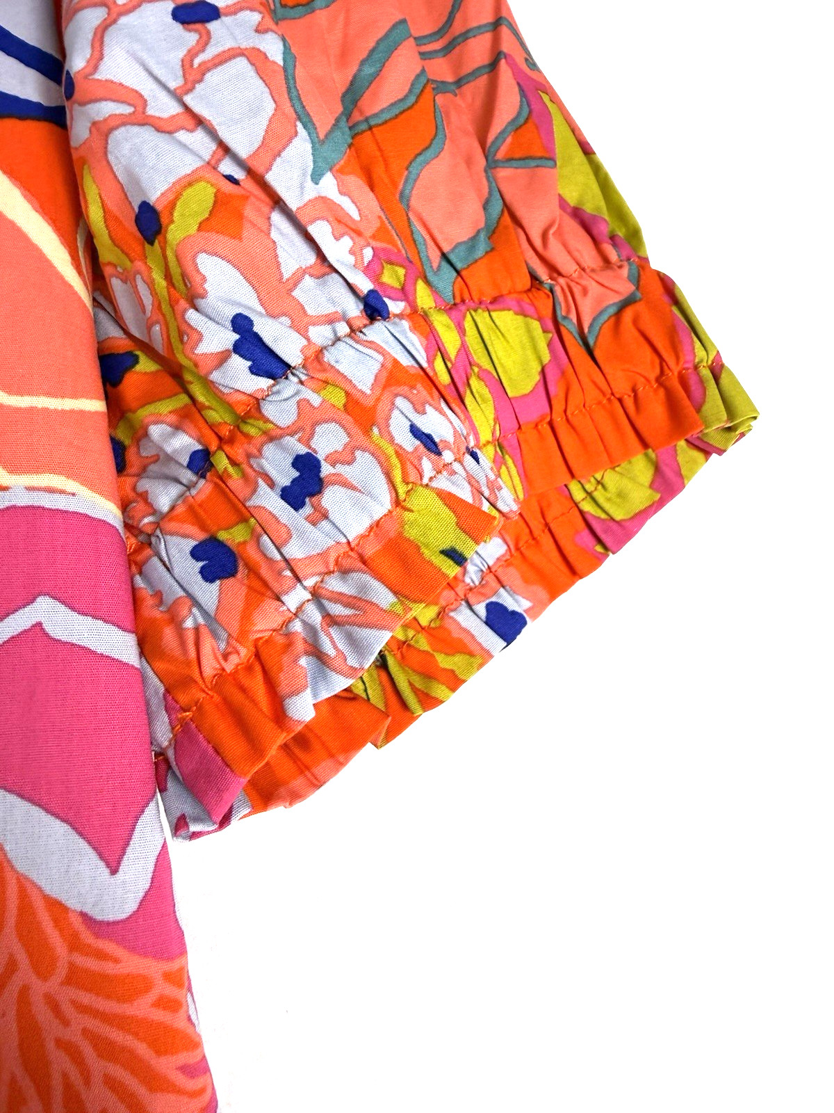 Sugarlips Kahlia Tropics Aruba Smocked drop waist dress Size M Bright Beach NWT