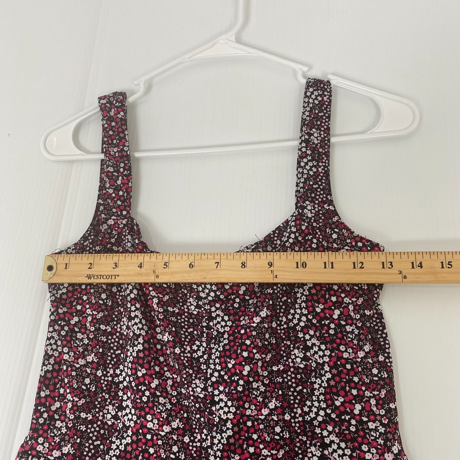 BeBop Dress Women’s Medium Floral A-Line Empire Waist Sleeveless Above Knee Mini