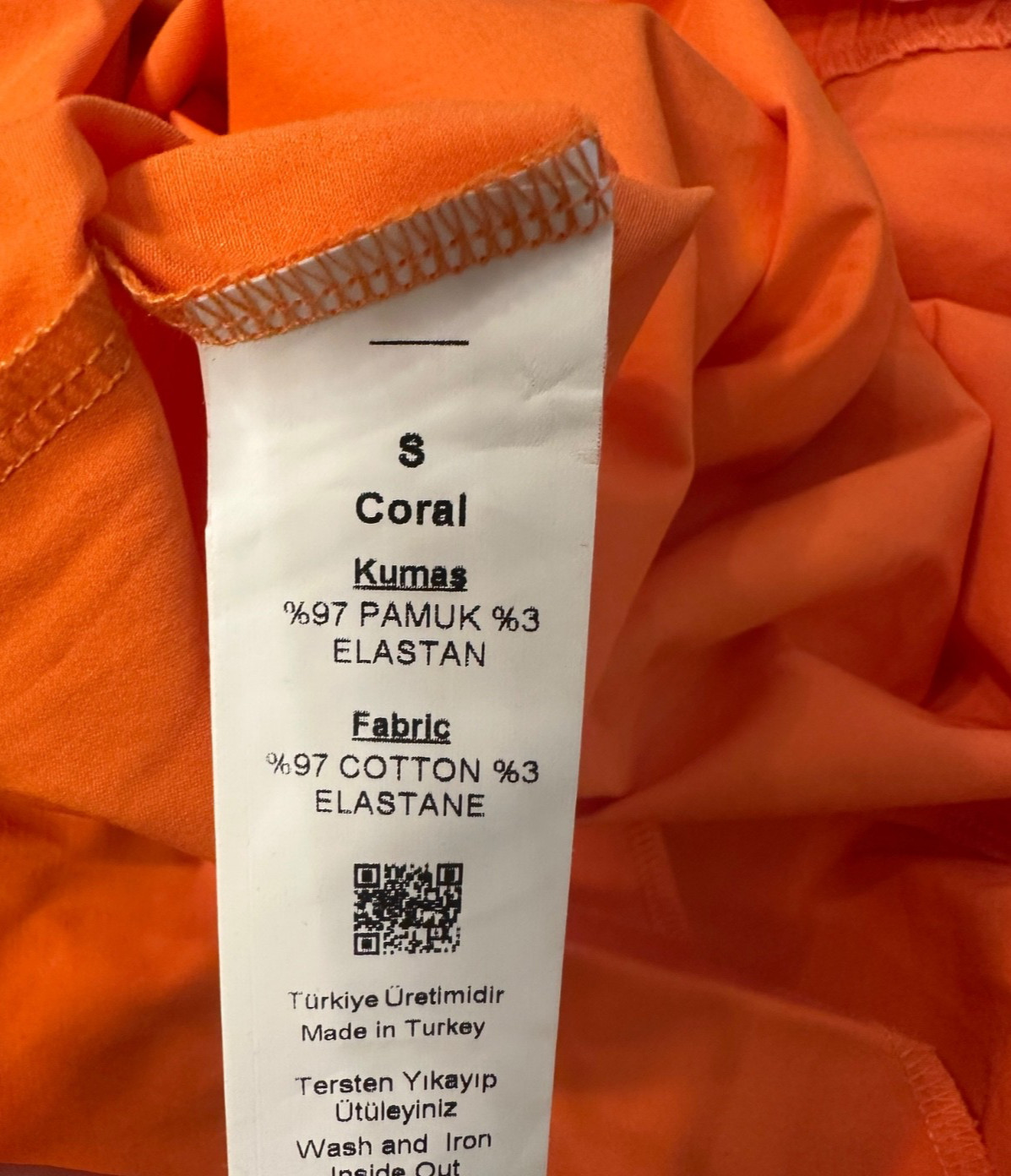 ADL Cengiz Abazoglu Orange Ruffle One Shoulder Cotton Dress Size S